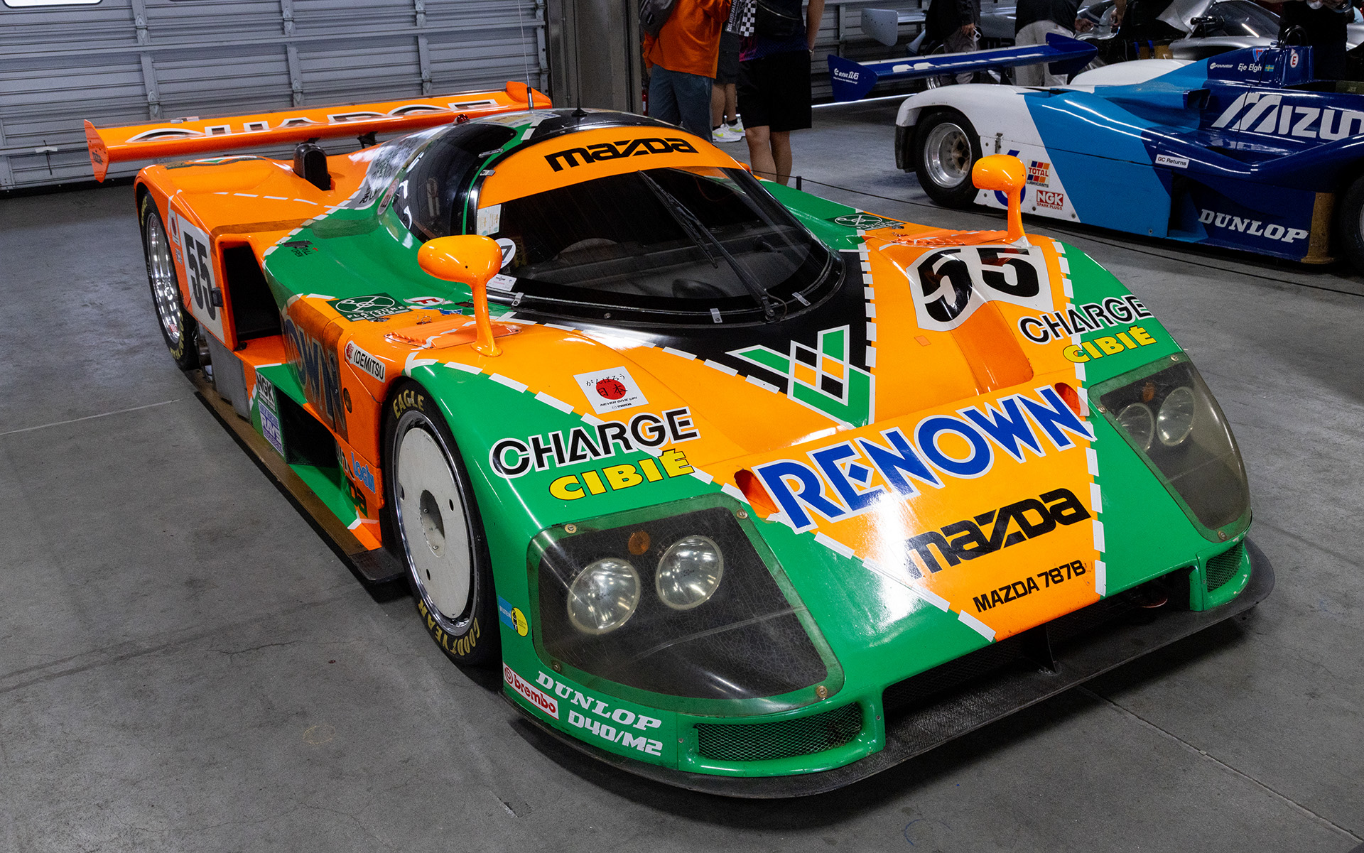 車両展示ではおなじみのマツダ・787B