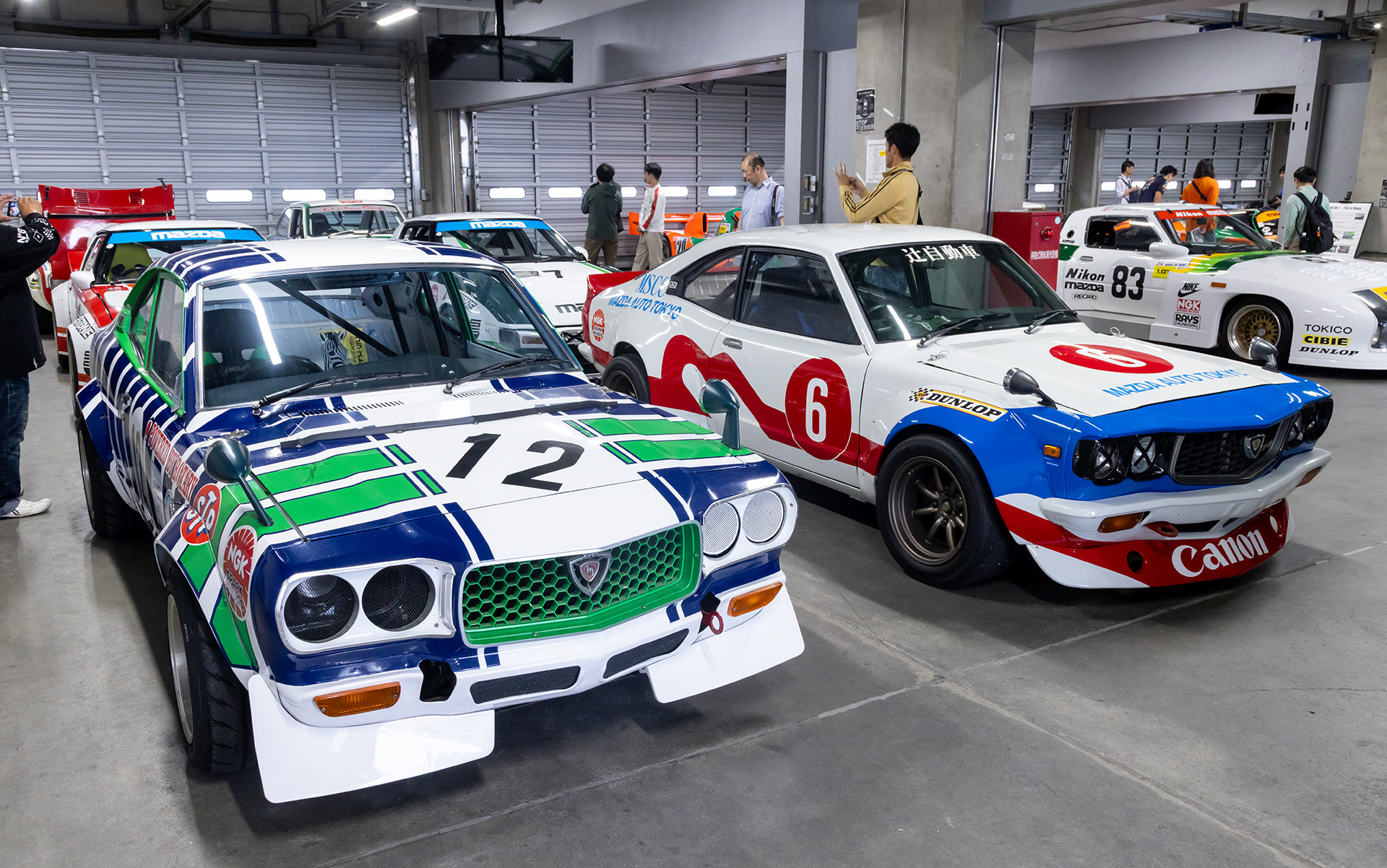 そのほかのクルマも展示。一部はサーキットを走行した