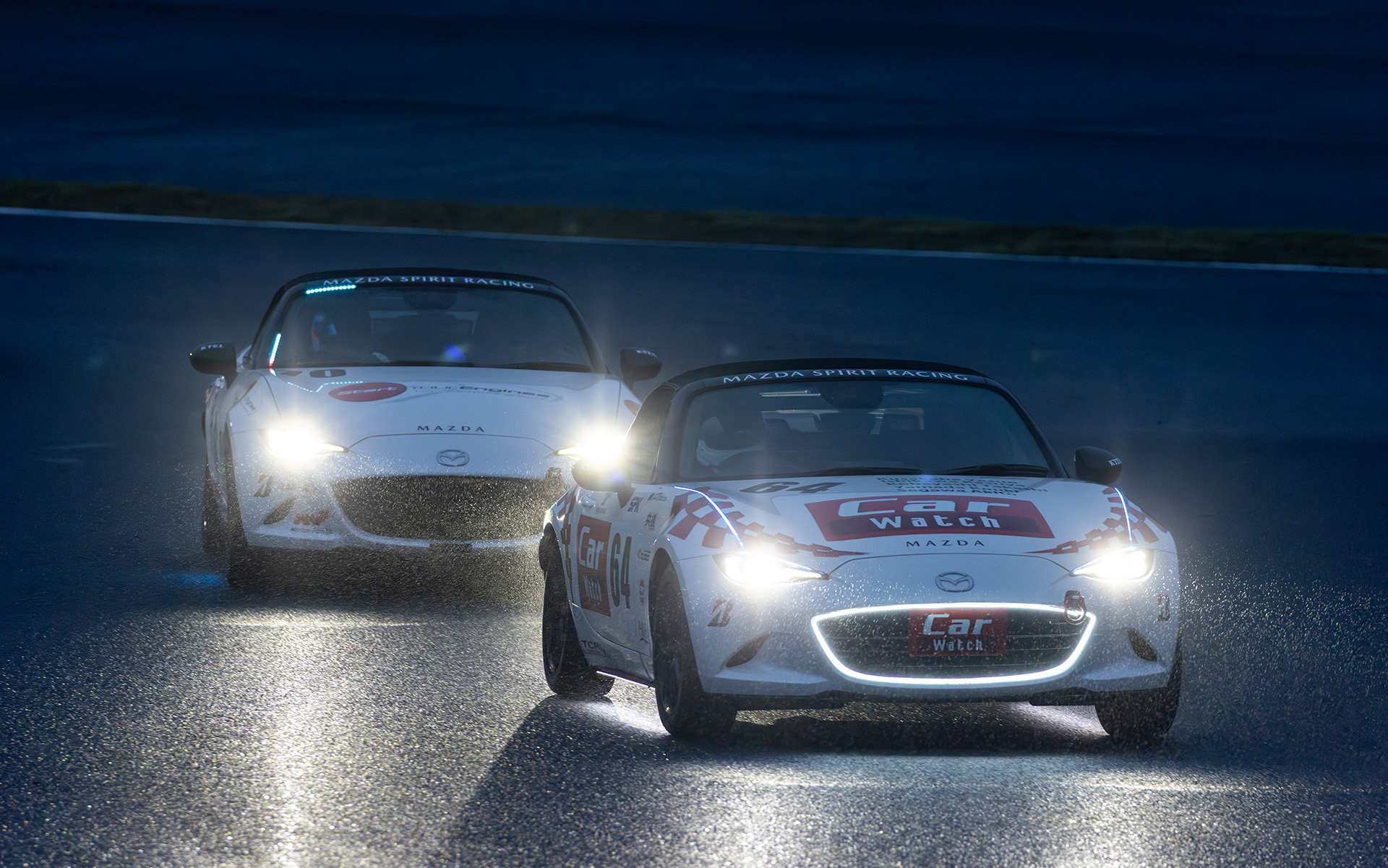 ISHIKAWA氏が乗るとすぐに雨が強くなってきた