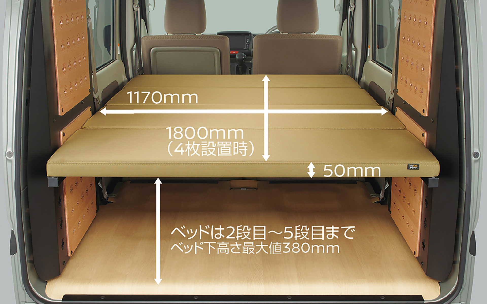 マルチラック（ベッドマット付車）