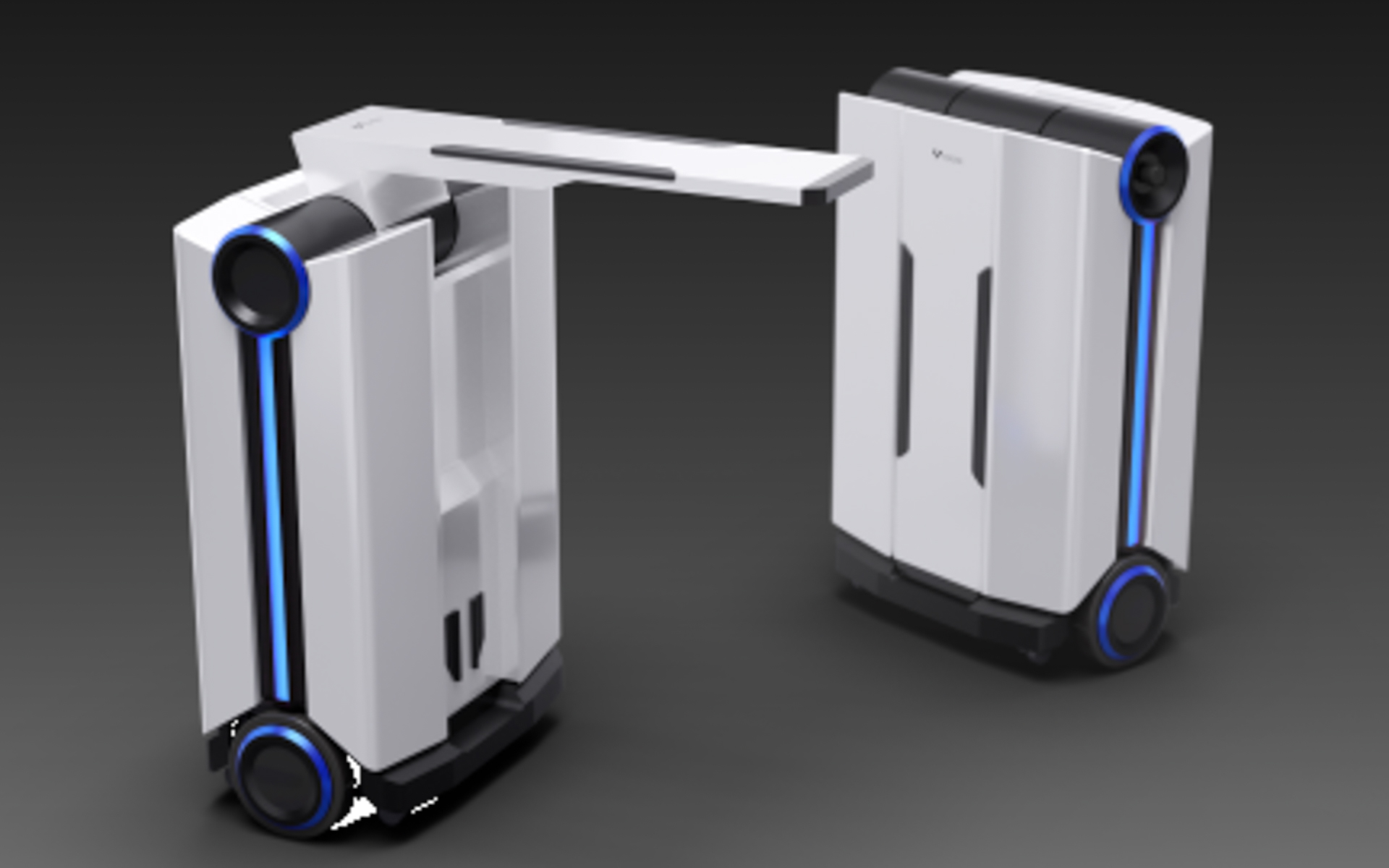 豊田自動織機がジャパンモビリティショー2025で初出展するという、人協調運搬ロボット「LEAN」のコンセプトモデル