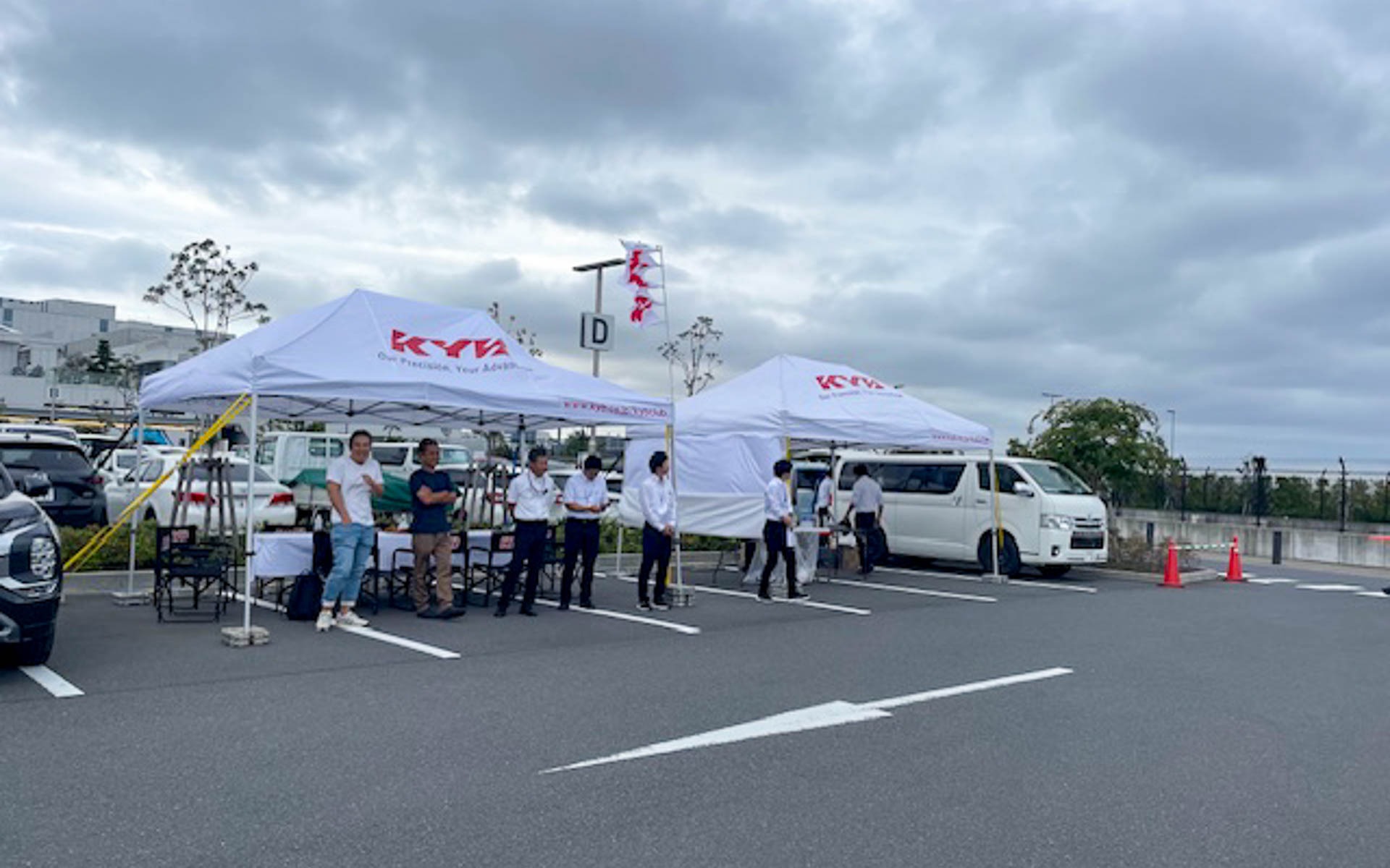 サステナルブ試乗会。羽田イノベーションシティ隣接のパーキングで段差試乗を行なった