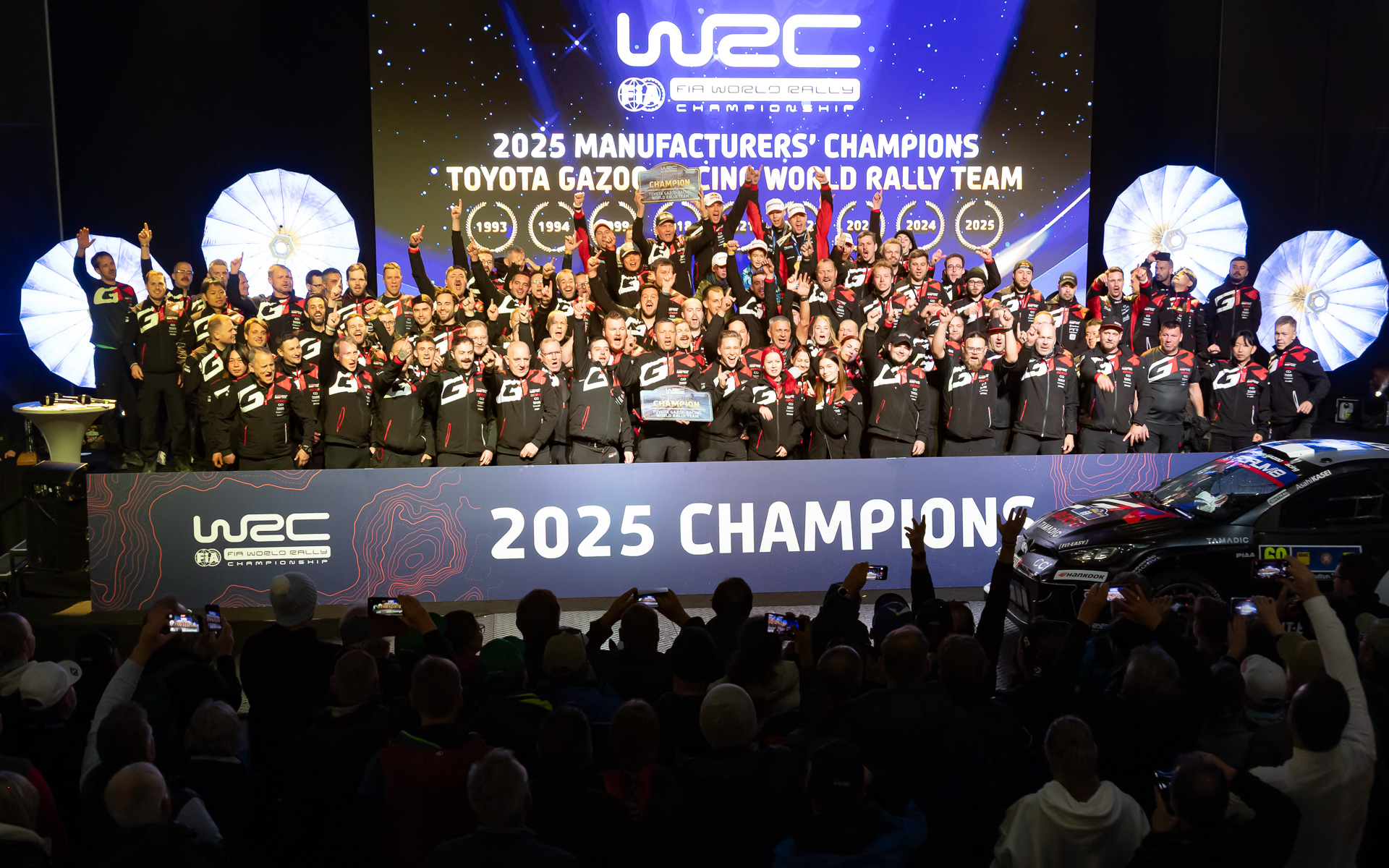トヨタは5年連続、通算9回目のマニュファクチャラーズタイトルを獲得した