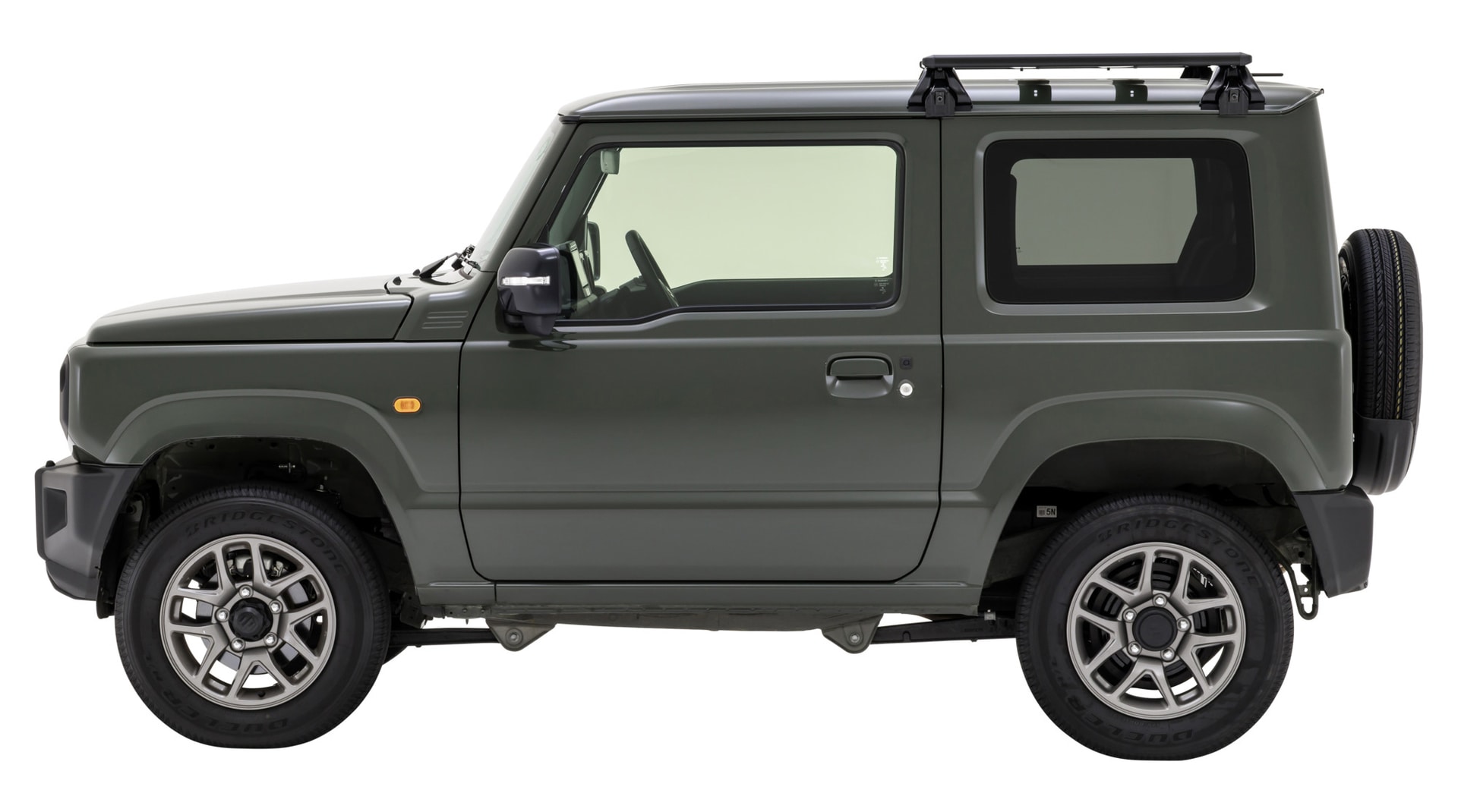 ジムニー用INNO フラットデッキベース・ハーフサイズ装着イメージ