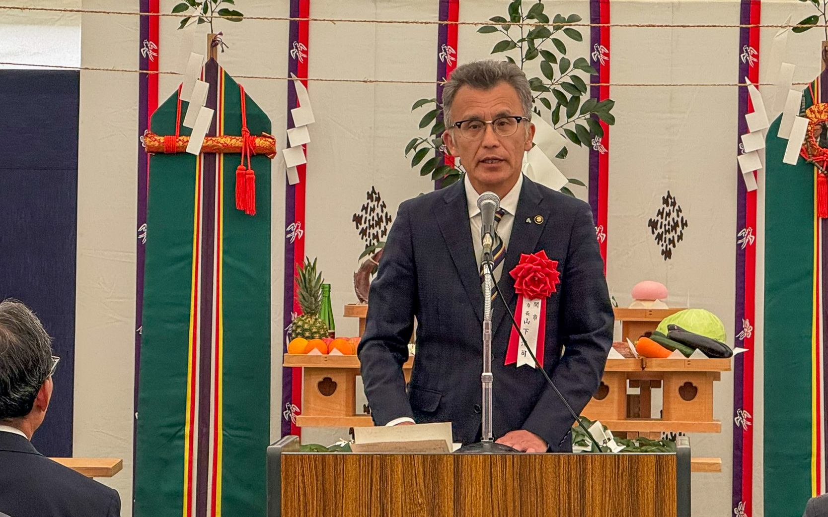 関市市長 山下清司氏