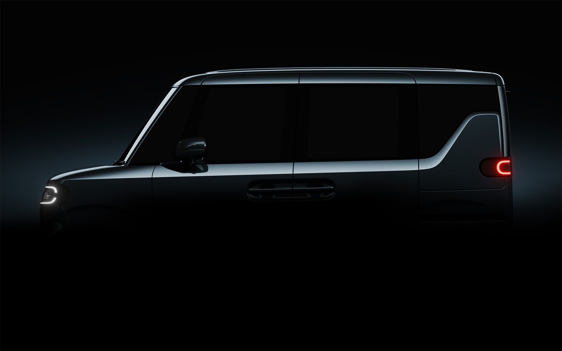 軽EVプロトタイプのティザー画像