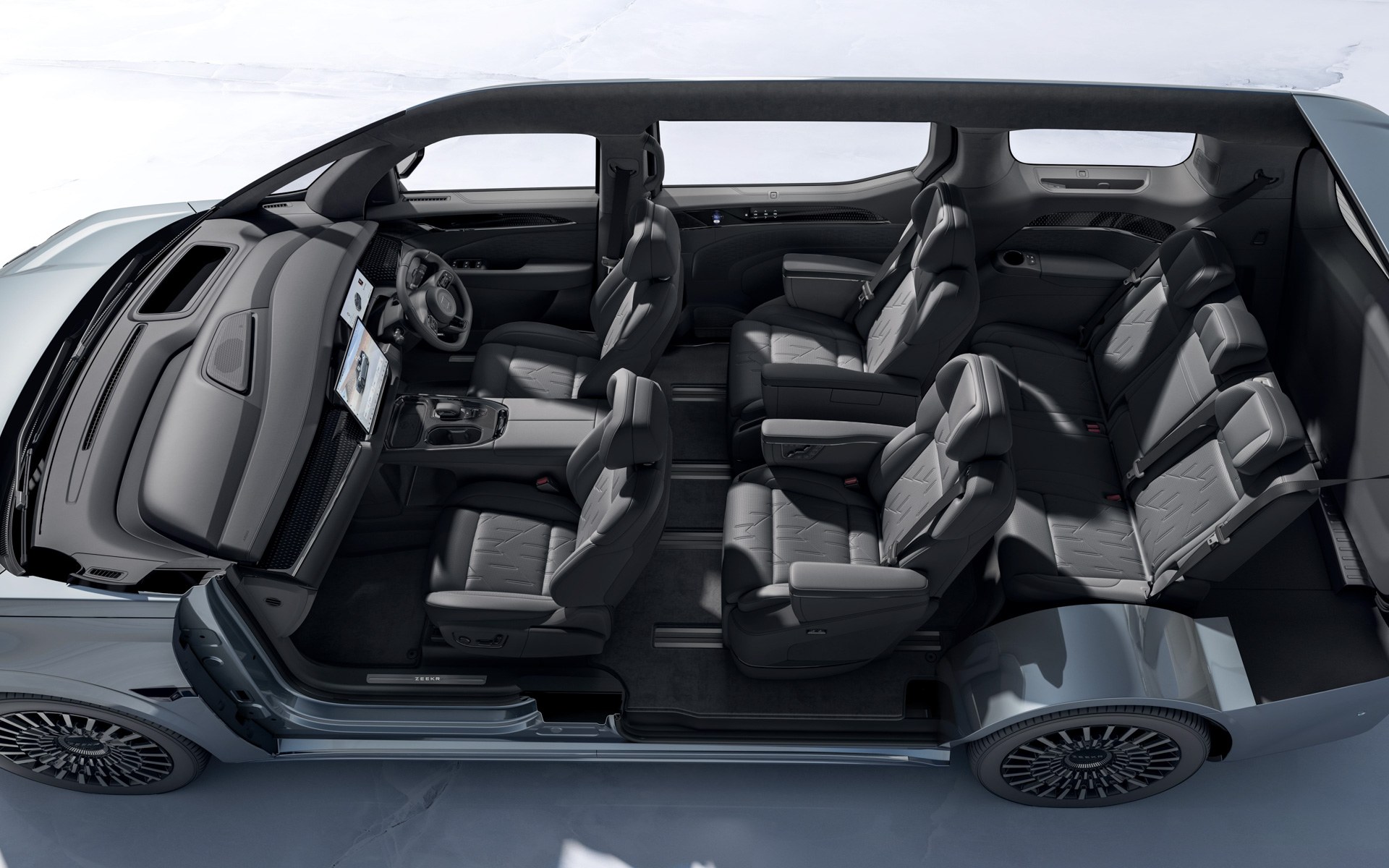 7人乗りEVの高級ミニバン「ZEEKR 009」