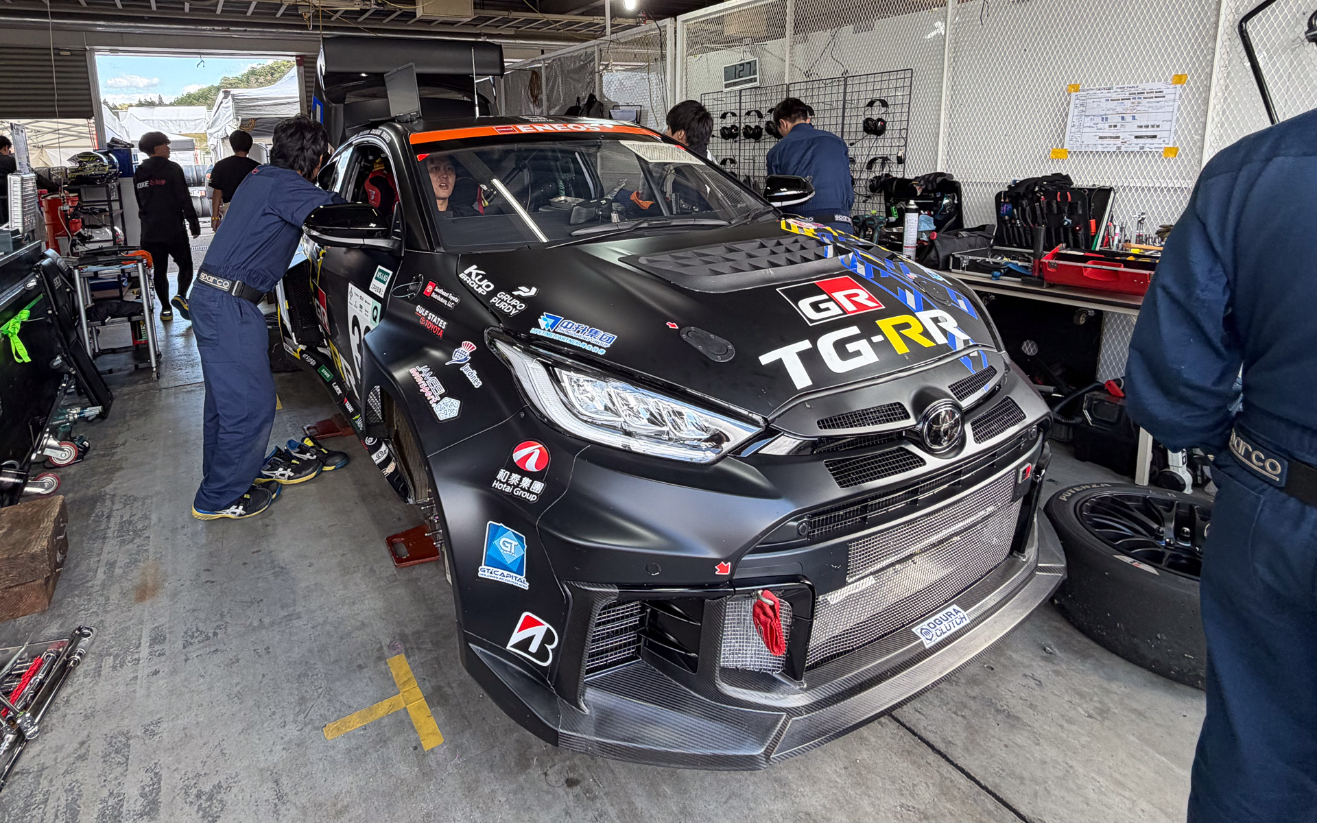 スーパー耐久第6戦岡山の練習走行に登場した32号車 TGRR GR Yaris M concept