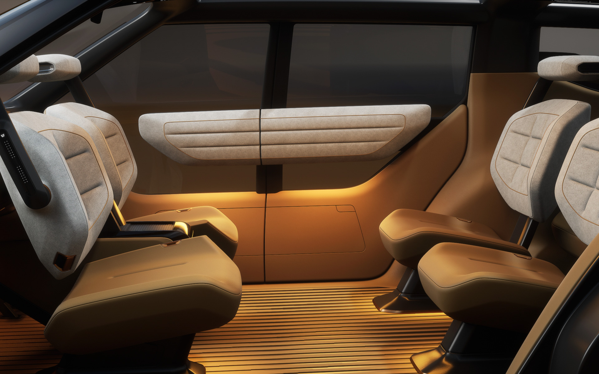 インテリアではドライバーのライフスタイルや価値観に応じてパーソナライズした行き先を提案するほか、センサーが読み取った路面状況をもとに適切なドライブモードを提案するなど、AI技術を活用して周囲の状況や車両状態をリアルタイムに分析する「AI Co-Driver」が特徴