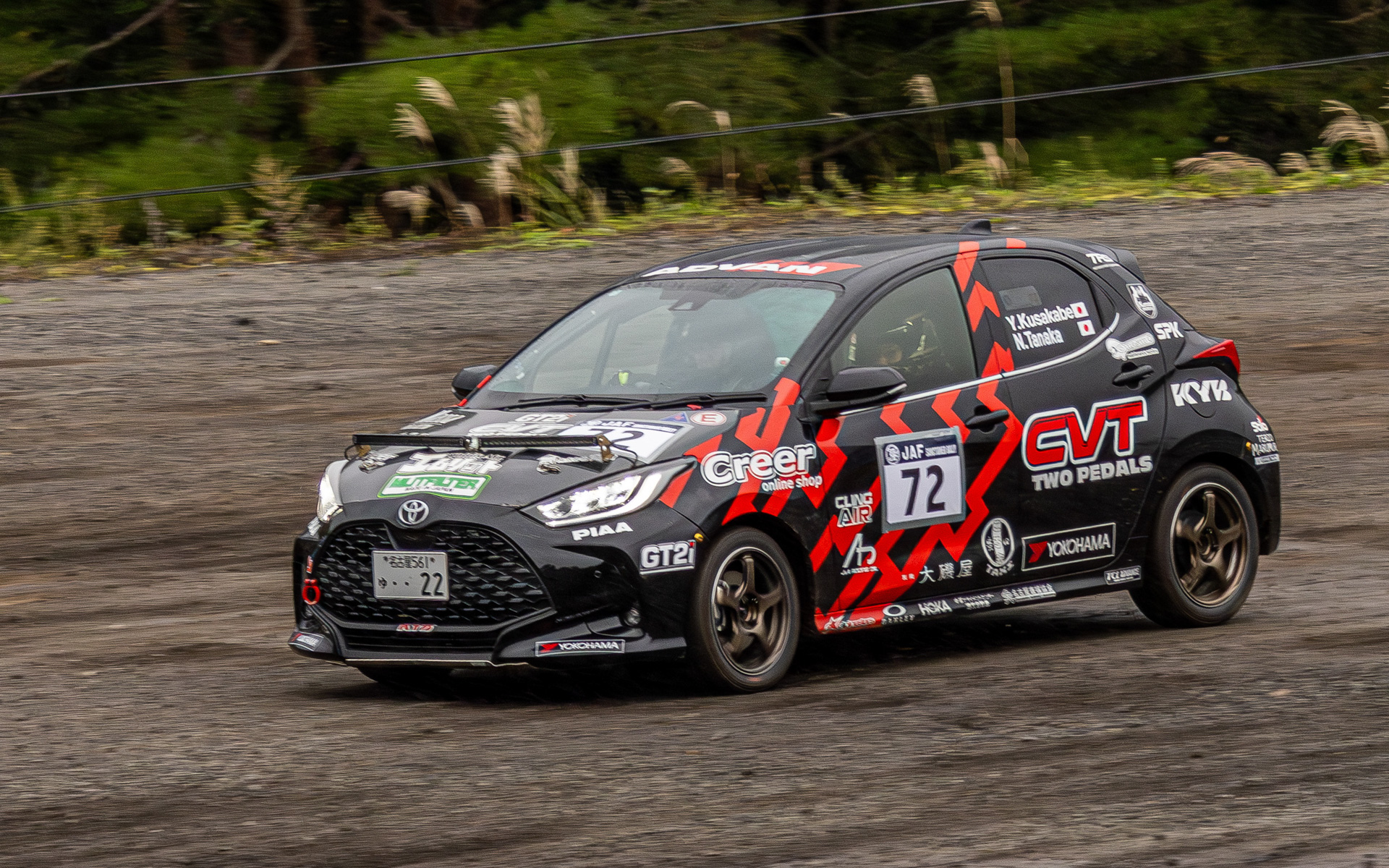 日下部選手の走り。ステージはすべてターマック路面