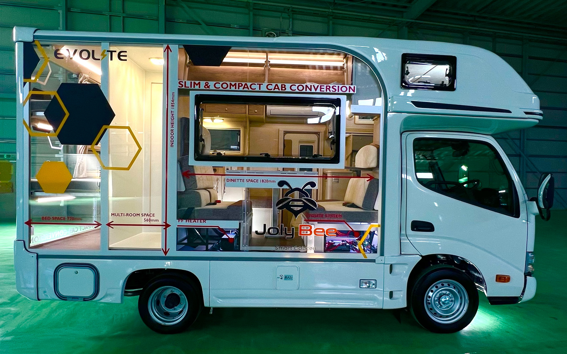 ナッツ史上最小ボディのスマートキャブコン、略して「スマコン」のジョリビー グランデ W・スケルトン仕様