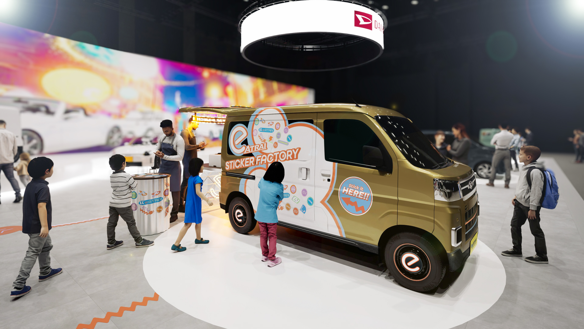 市販予定車「e-ATRAI STICKER FACTORY」