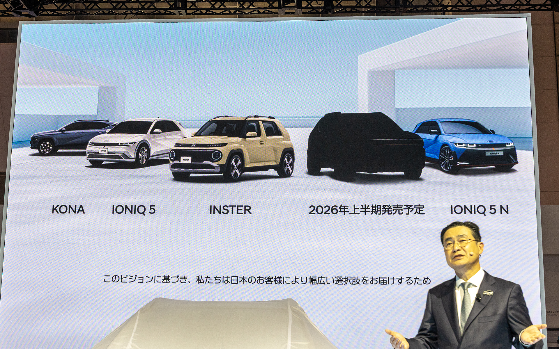 日本で展開するヒョンデのモデル