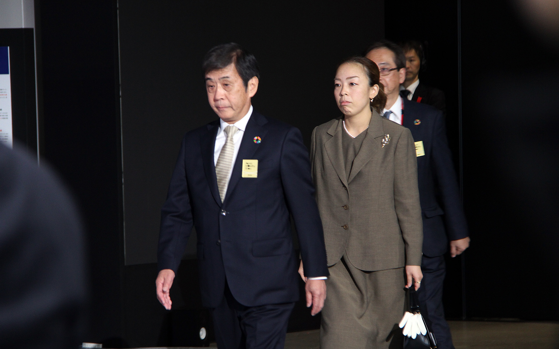 自工会 片山正則会長と瑶子女王殿下がご来場