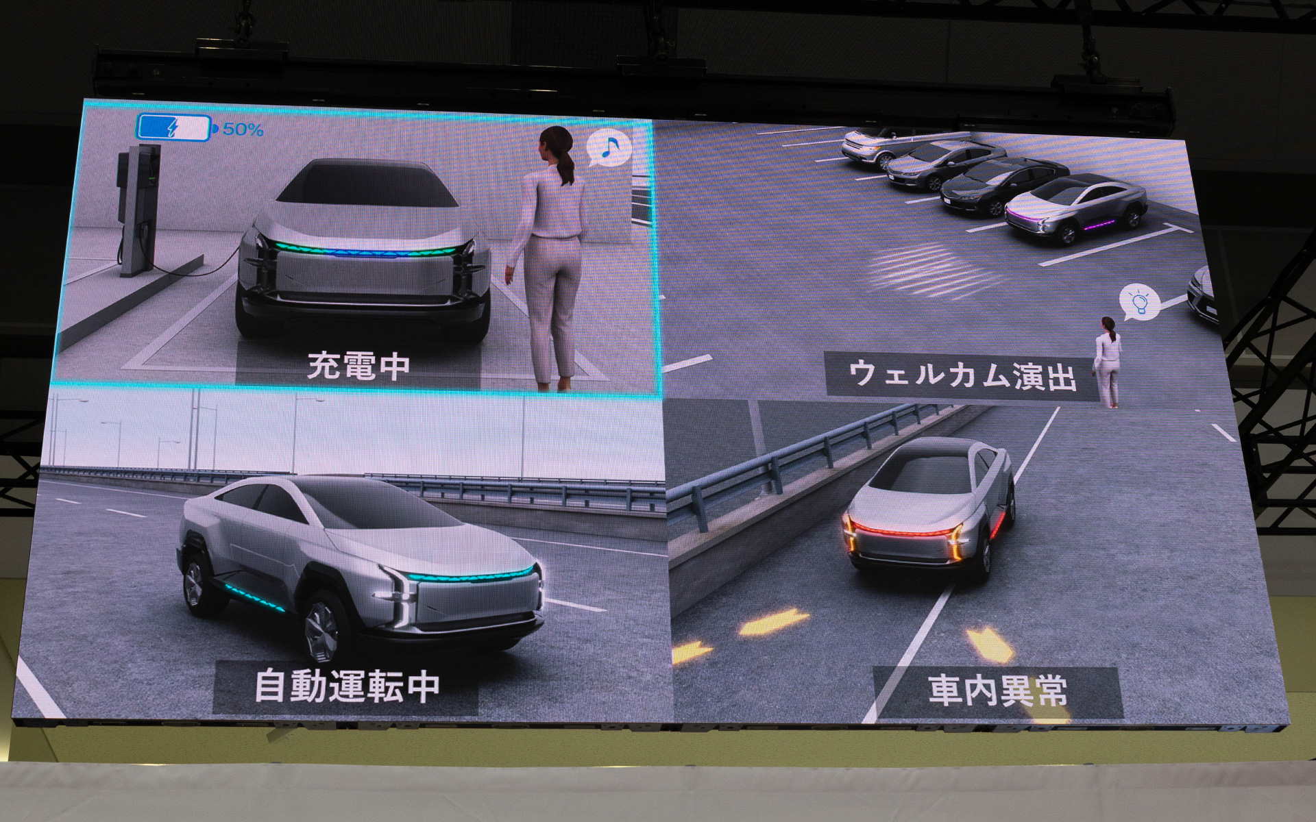 ランプによるコミュニケーションの例