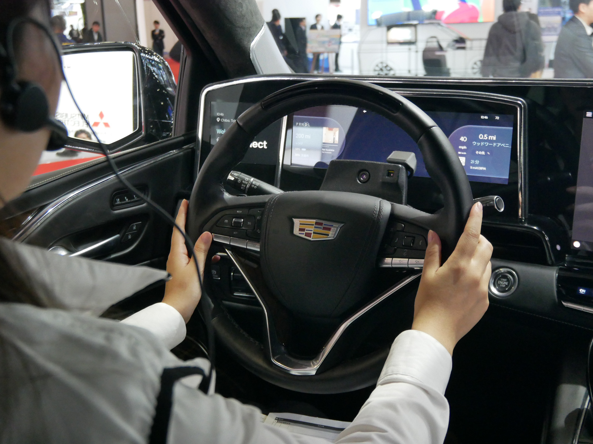 ハンドルの先にカメラが設置されている