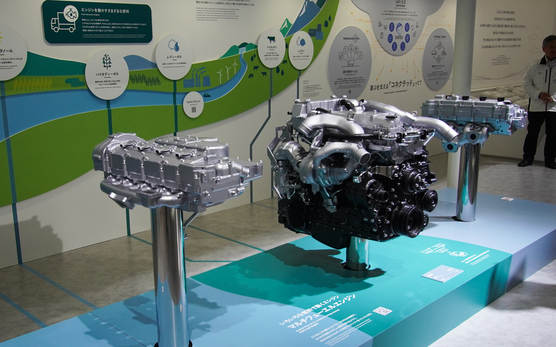参考出品で世界初公開のマルチフューエルエンジン