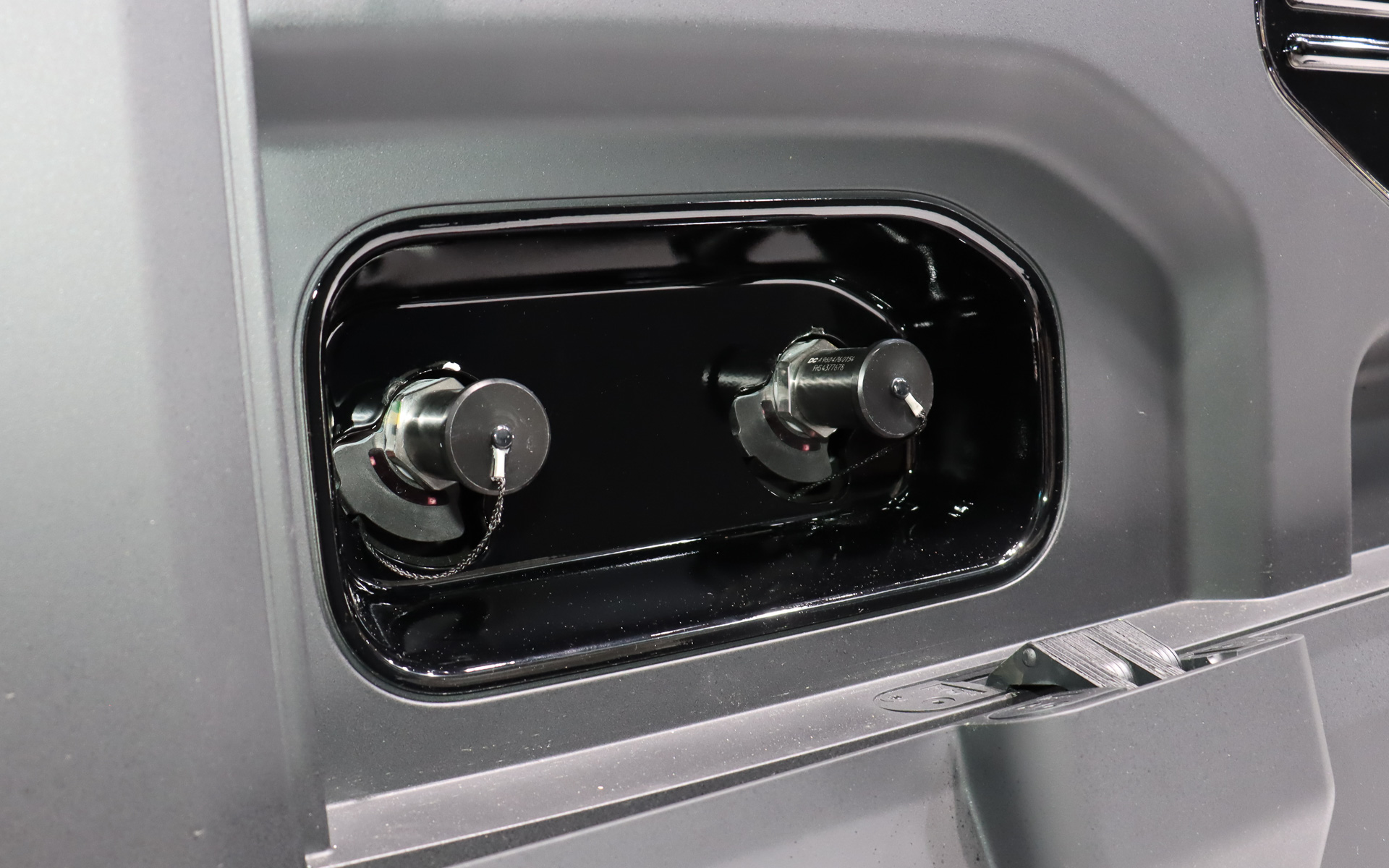 水素ガスの充填口