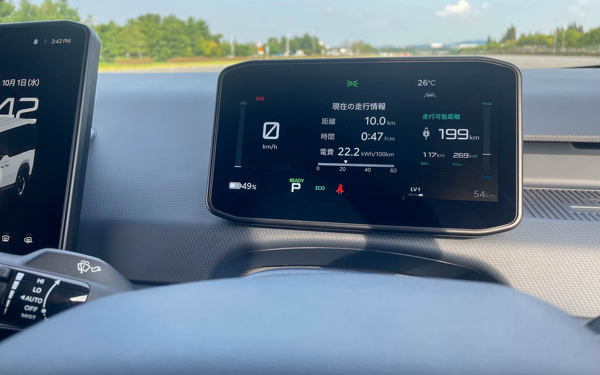 ダッシュボードもシンプル。見やすく使いやすそうだ