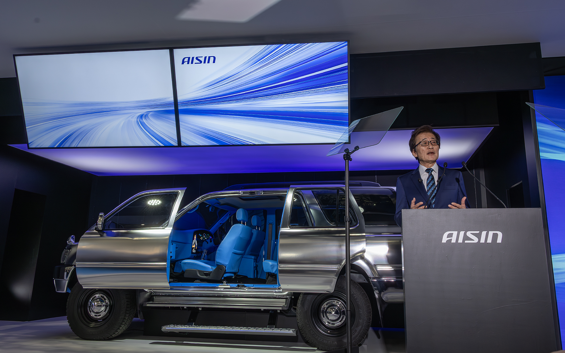 吉田氏はスピーチの中で「アイシンの目指すことは全ての人に自由で安全な移動を実現すること、移動した先の体験を含めた移動の時間をより豊かにすることです」と語った