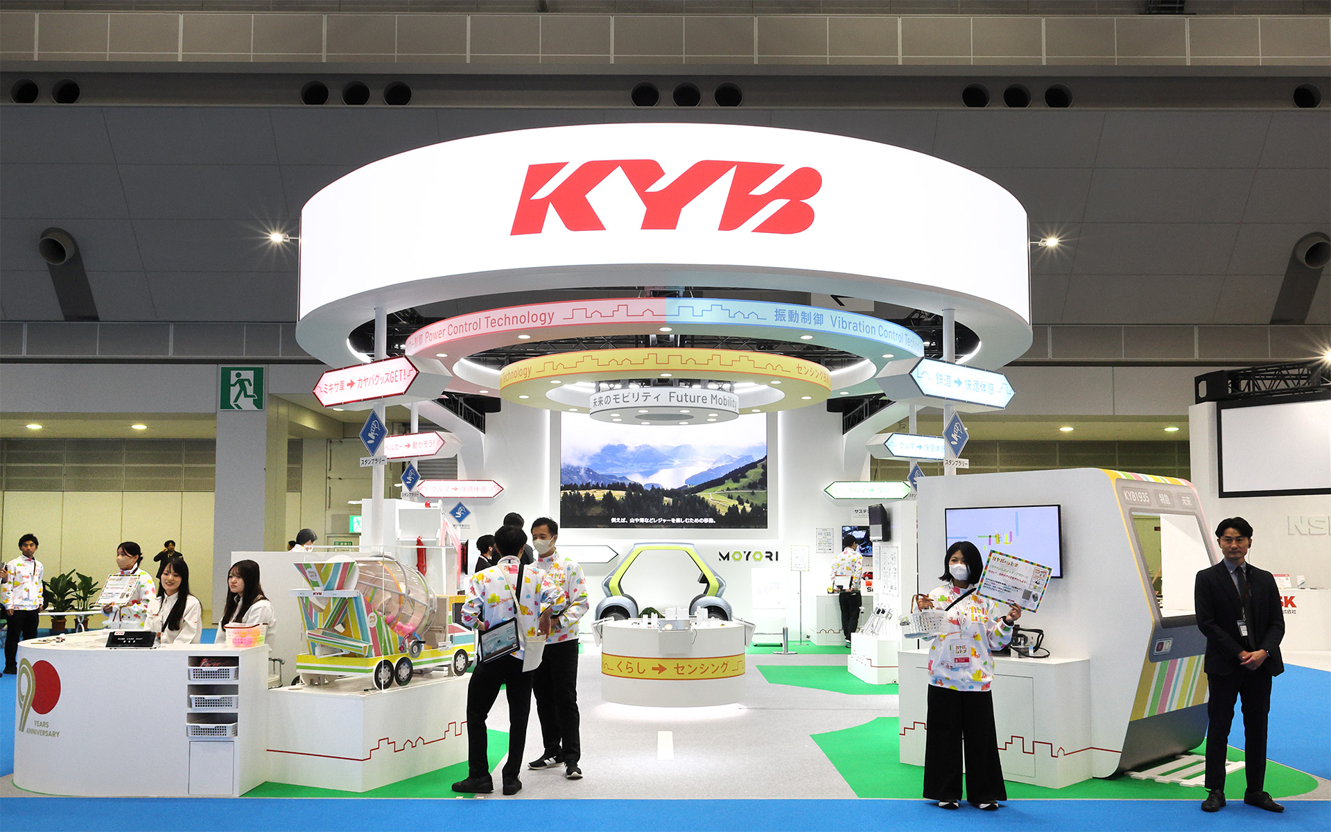 やわらかでポップな雰囲気のカヤバ（KYB）ブース