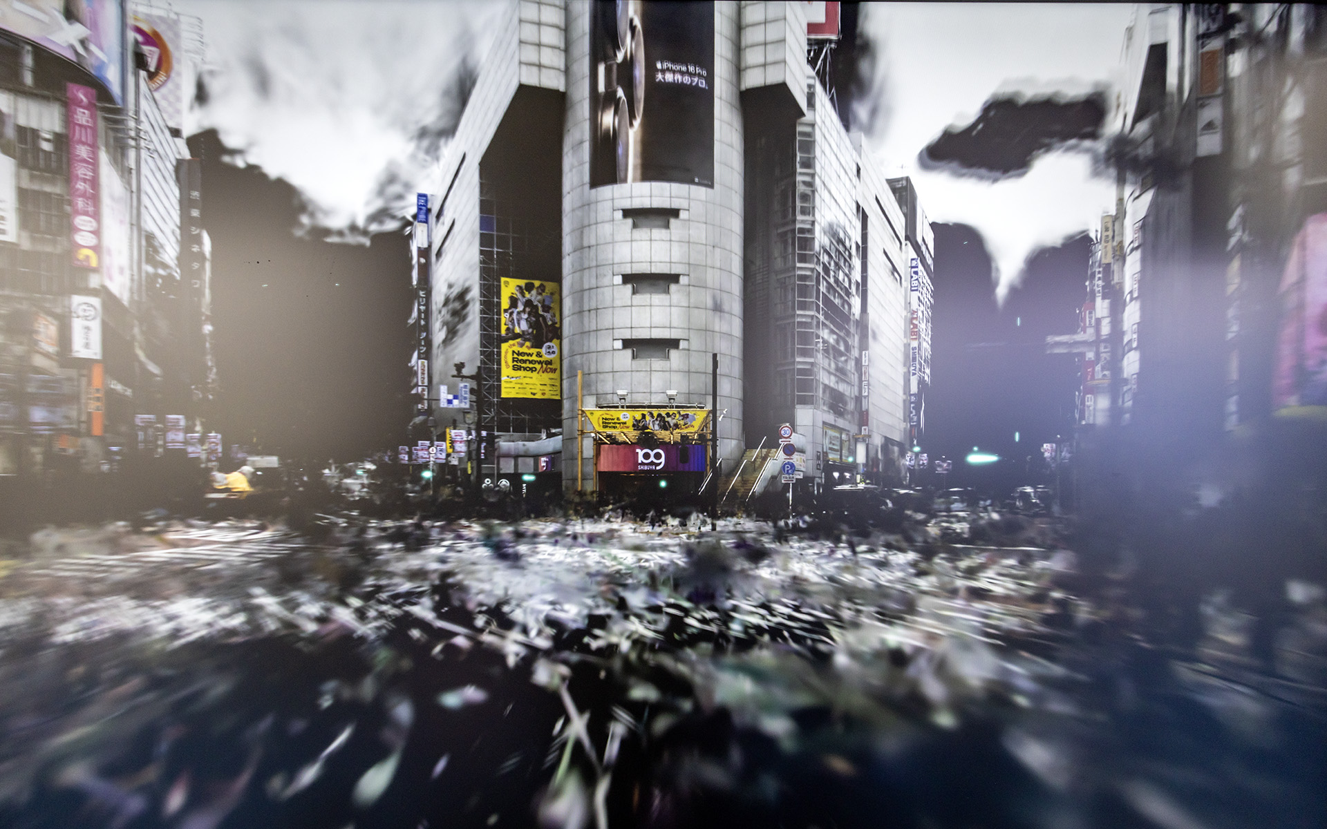 渋谷を体感してみた。シートの薄さから想像する以上に振動が大きく没入感満点。EVにエンジン車のような振動を付加するなんて使い方も想定しているとか