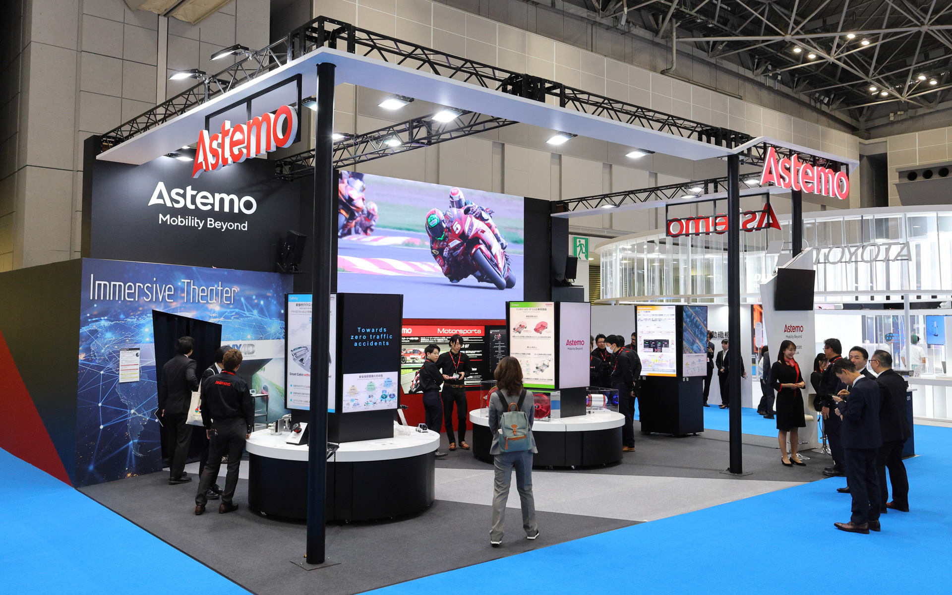 SDV時代における先進技術や取り組みを紹介する「Astemoブース」