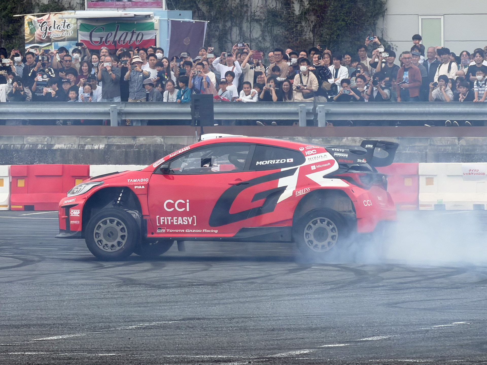 モリゾウ選手によるGRヤリスラリー2でのデモラン