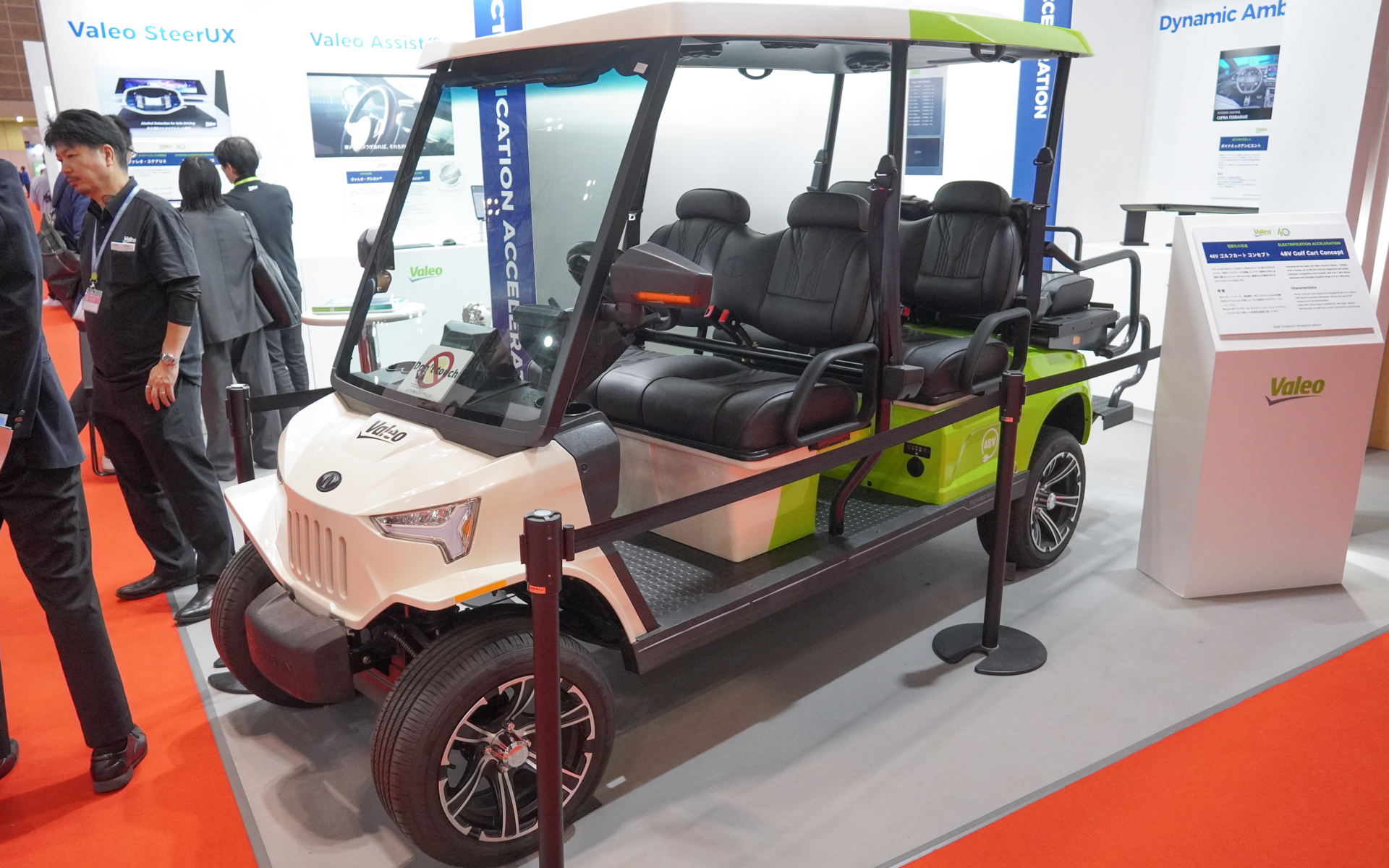 48Vシステムで動く電動ゴルフカート