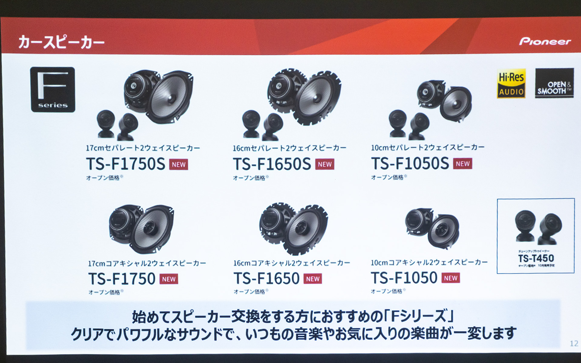 10～17cmまで豊富なラインアップ