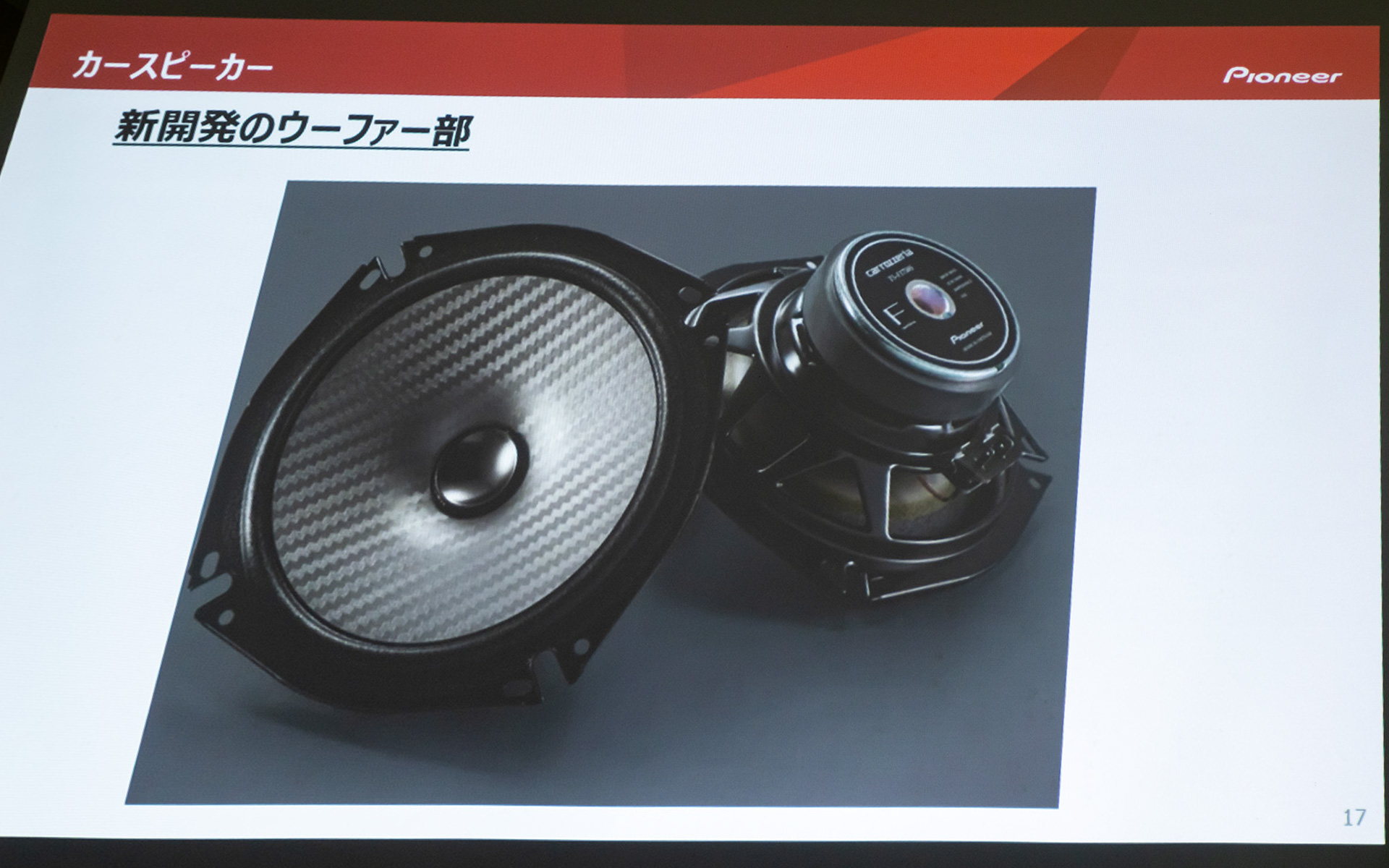 ウーファー部も新開発