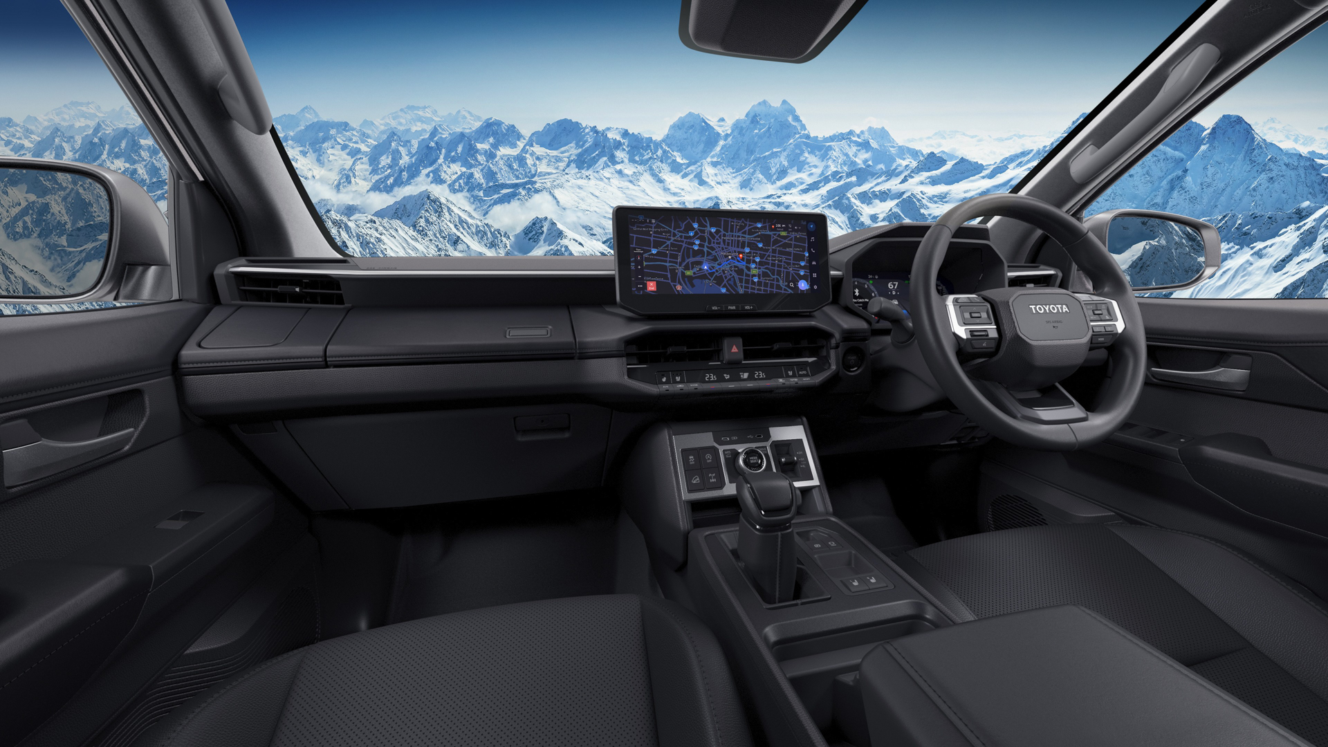 新型「ハイラックス」（日本仕様、プロトタイプ）内装イメージ