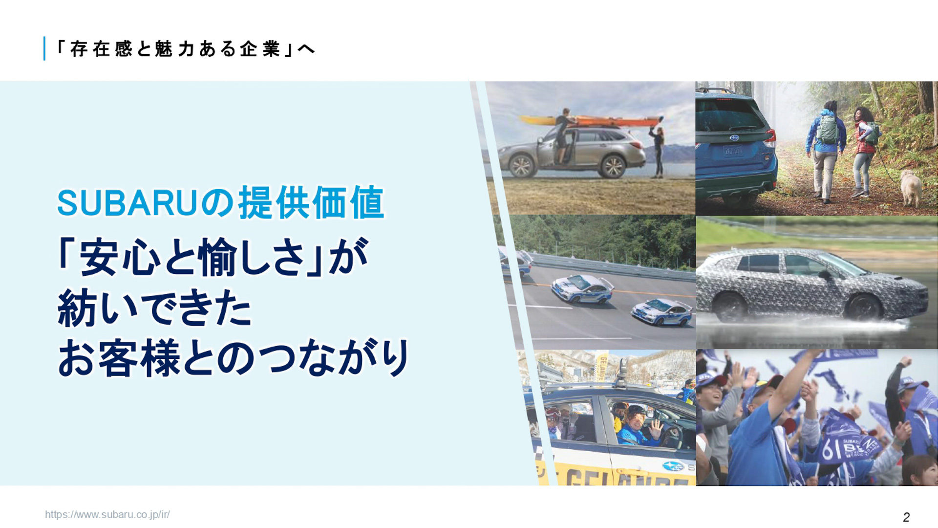 SUBARU 2025方針のスライド