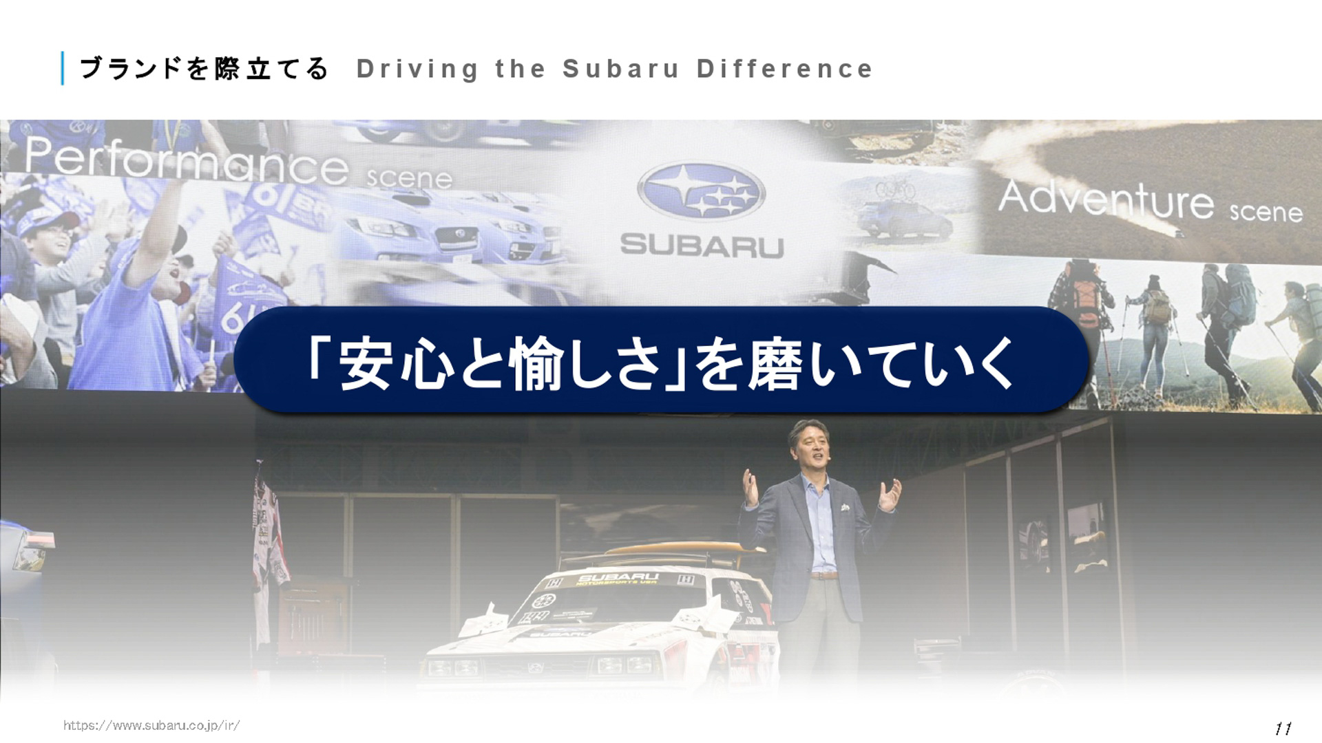 SUBARU 2025方針のスライド