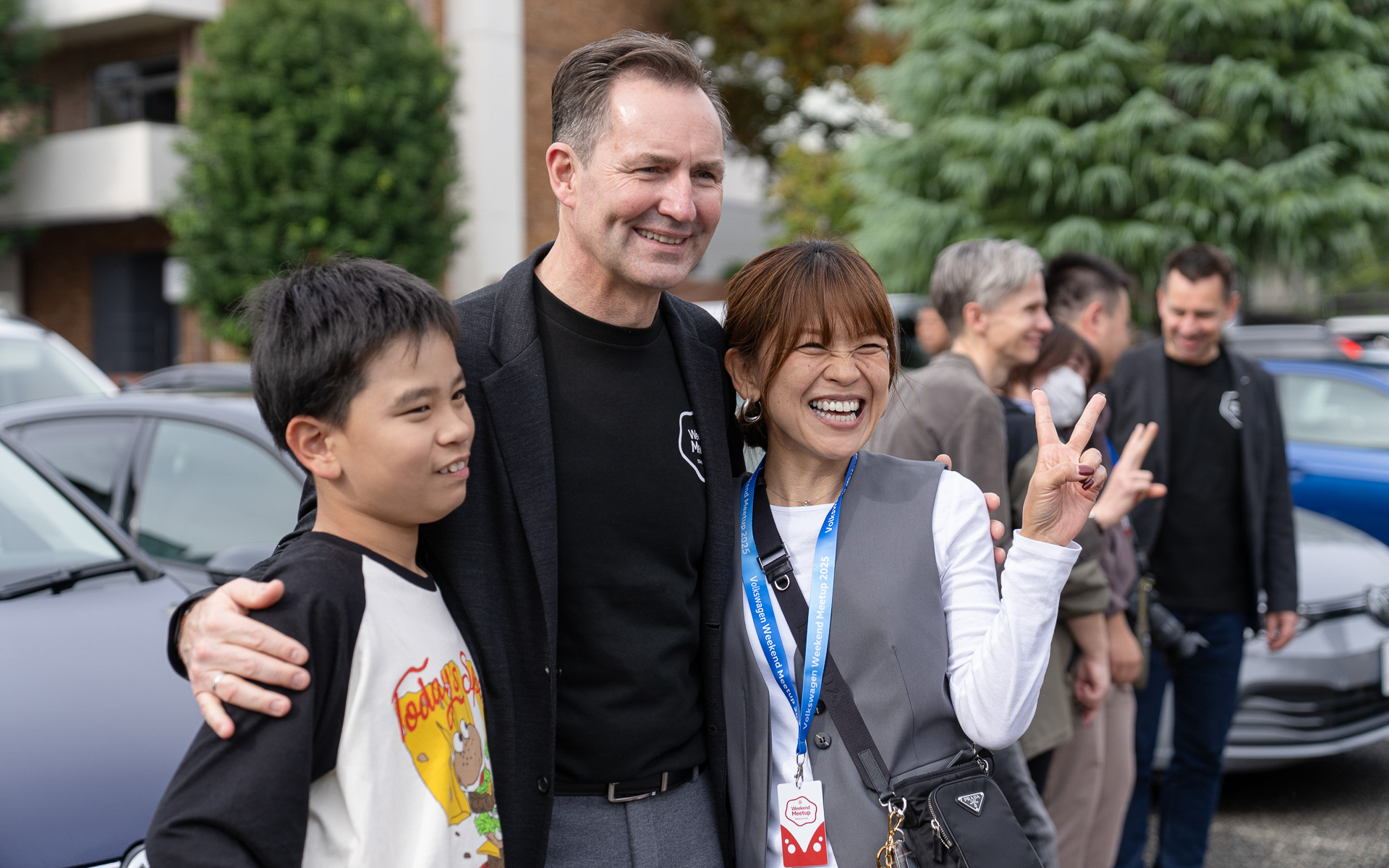 「VW Weekend Meetup」でトーマス・シェーファーCEOは、さまざまなモデルのオーナーとの対話を楽しんだ
