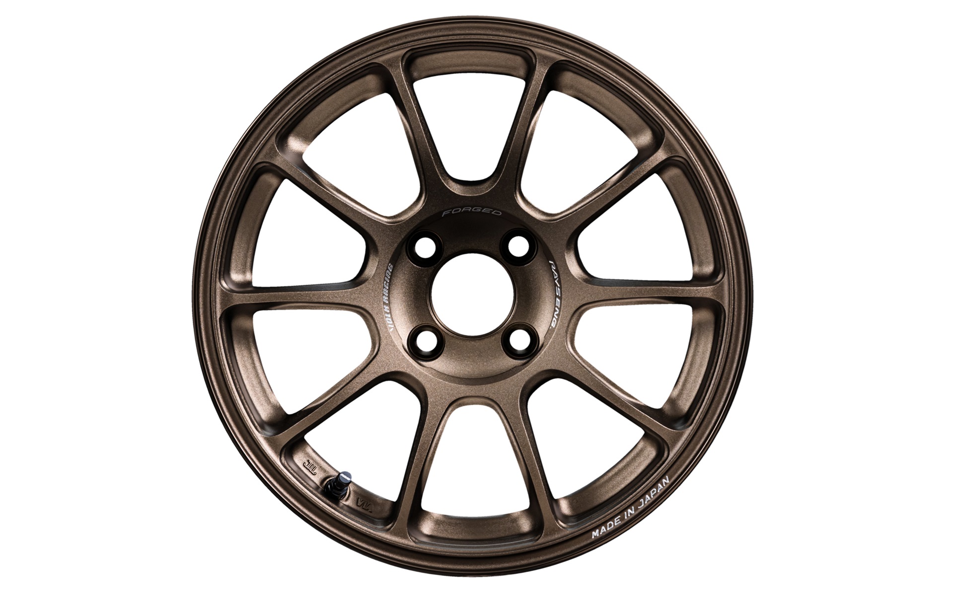 ボルクレーシングZE40　15インチ×8.0J（＋25）。カラーはブロンズ（アルマイト）