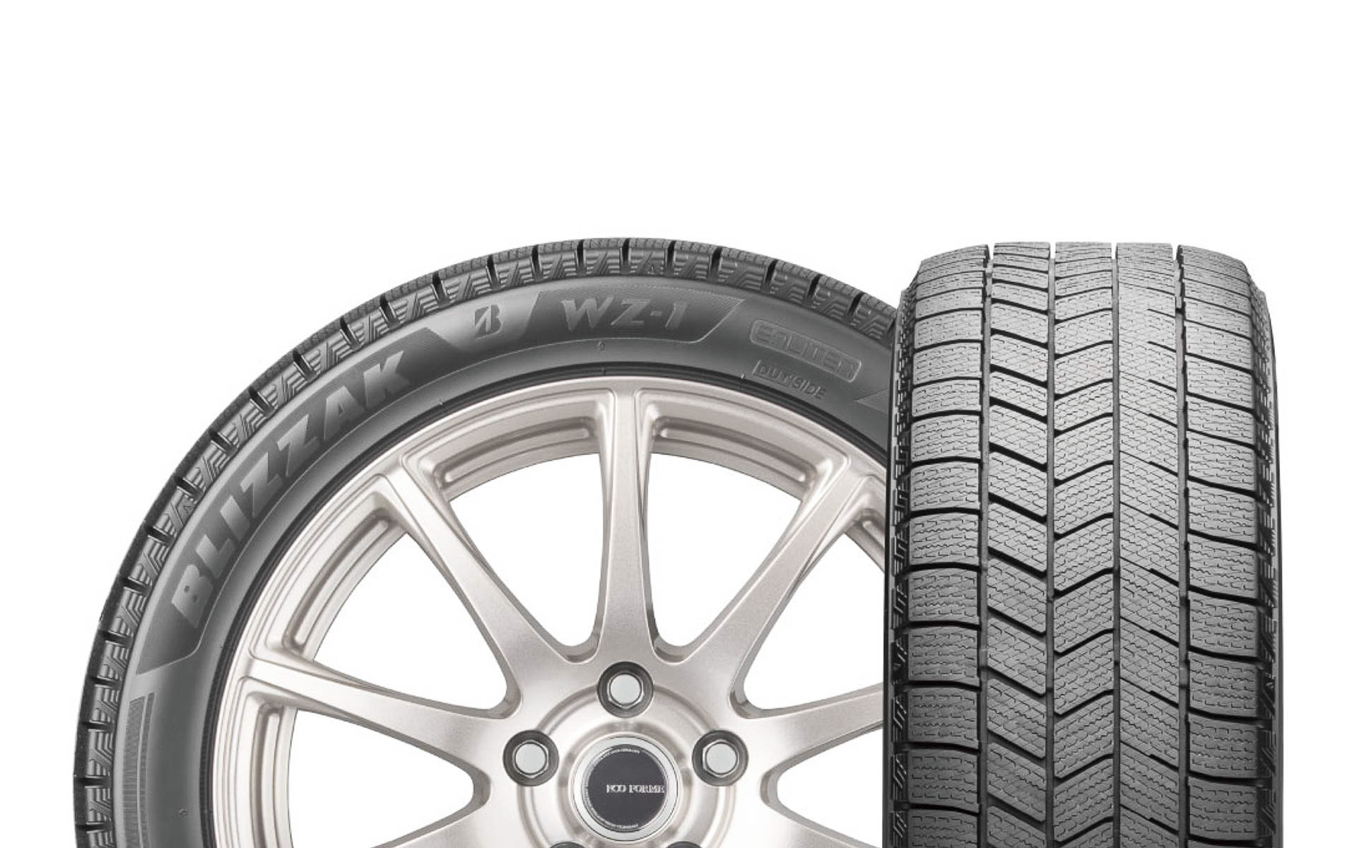 ブリザック WZ-1のトレッドパターンとサイドウォールのデザイン
