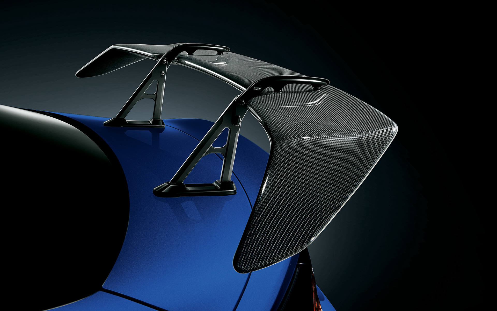 STI ドライカーボンリアスポイラー