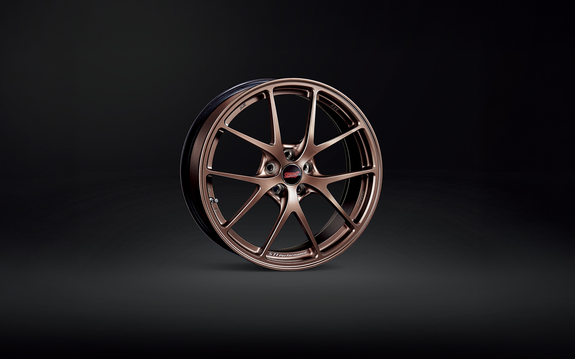 STI製BBS18インチ×7.5Jアルミホイール（マットブロンズ）