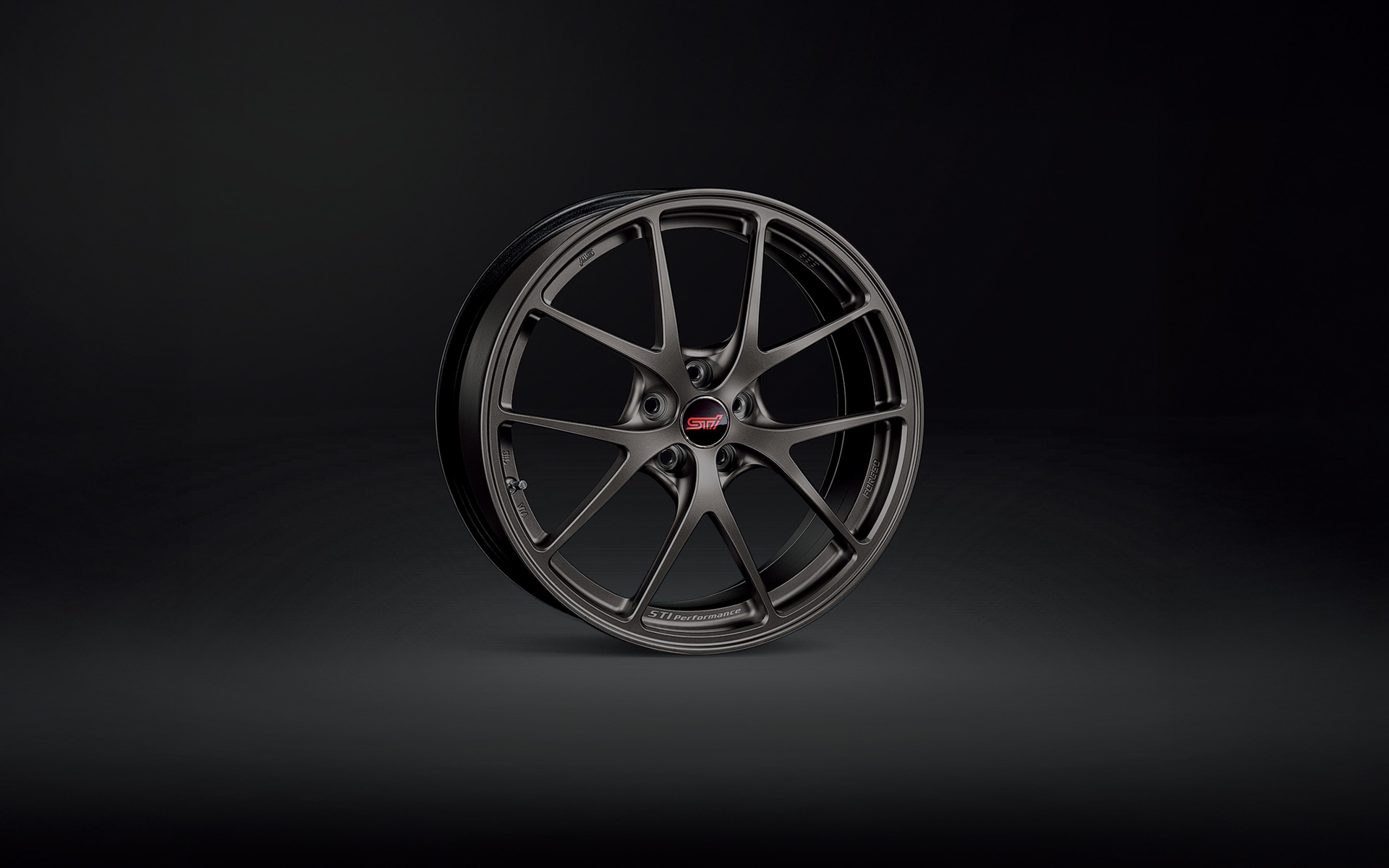 STI製BBS18インチ×7.5J アルミホイール（マットグレイ）