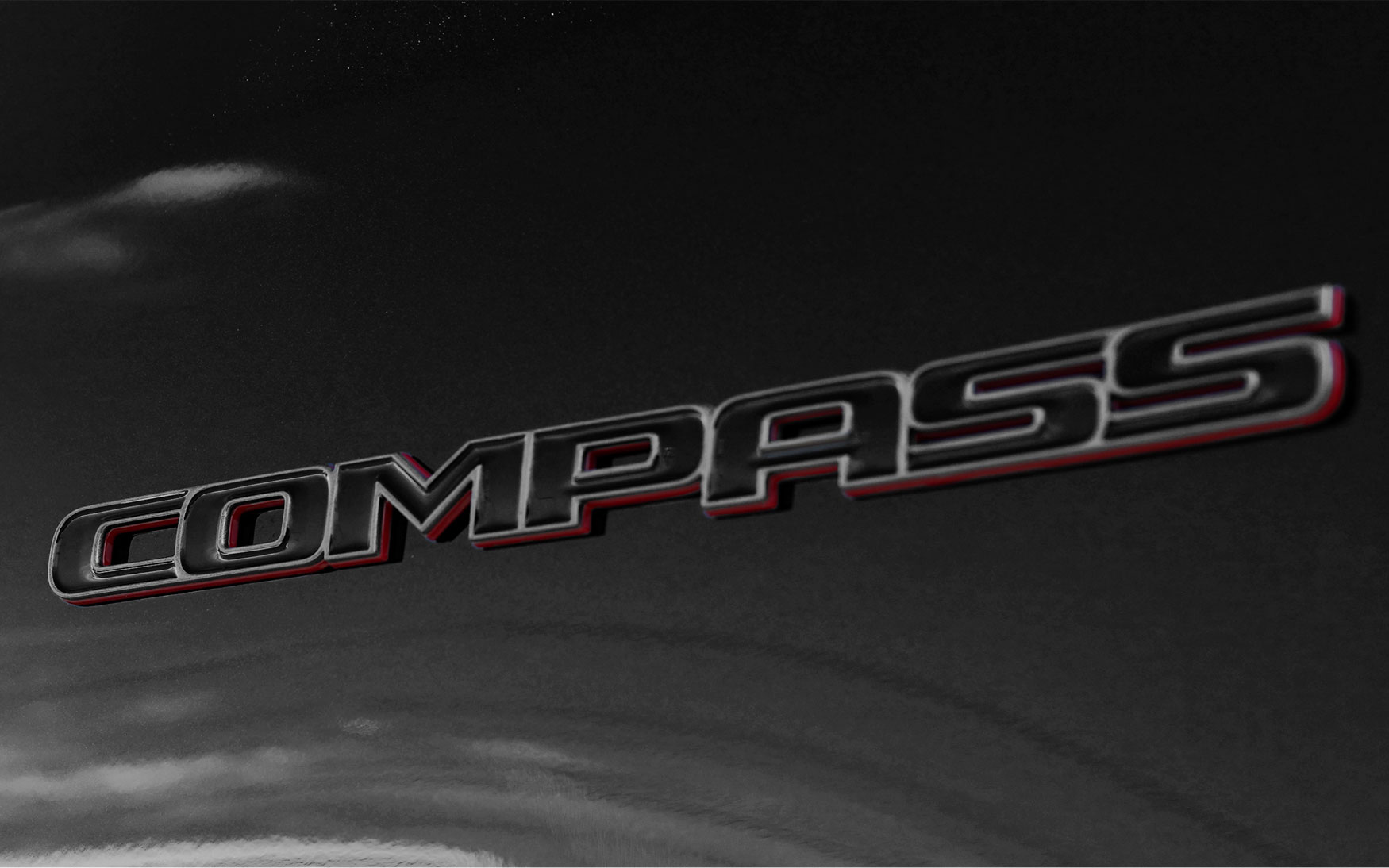 ブラック/ニュートラルグレー/レッド Compassバッヂ