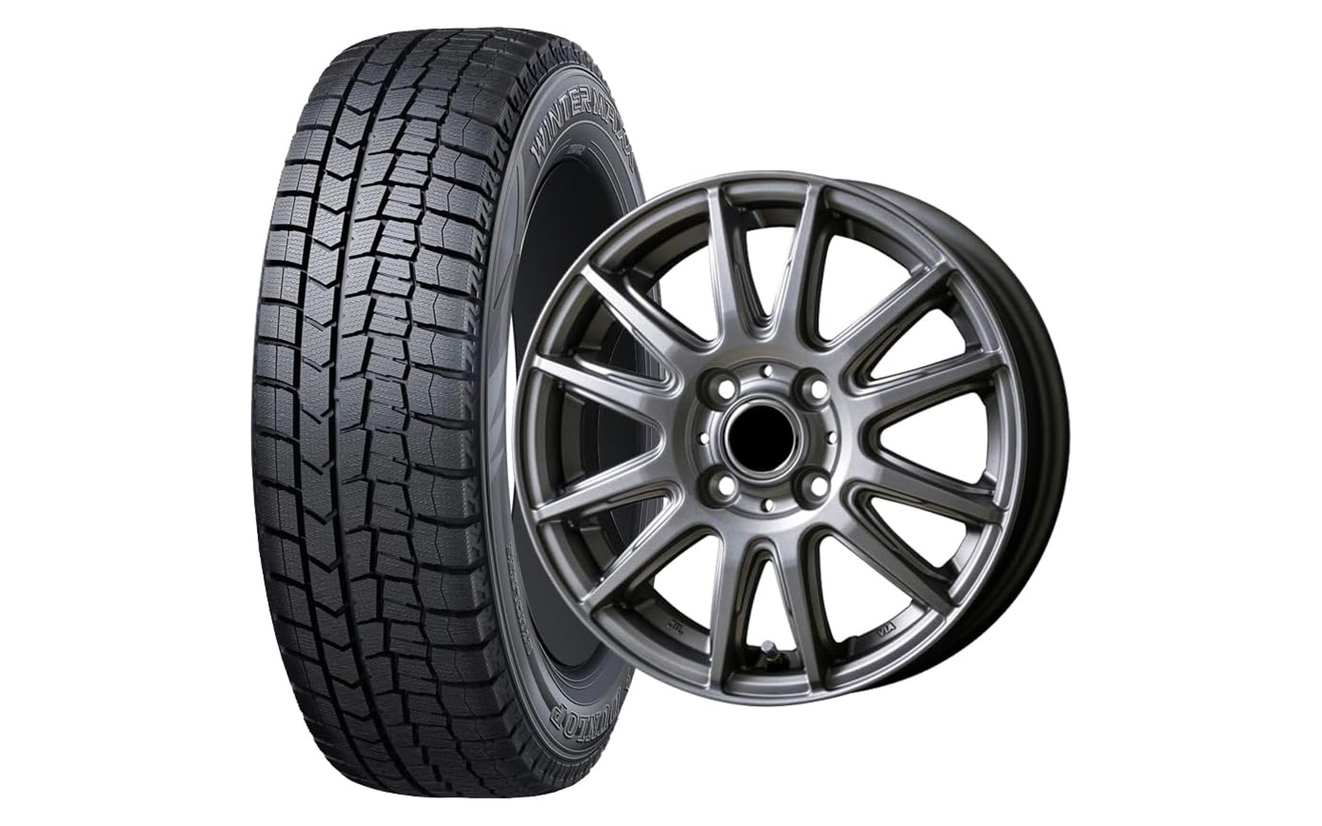 ダンロップのスタッドレスタイヤ185/65R15とアルミホイールのセットが7万2800円