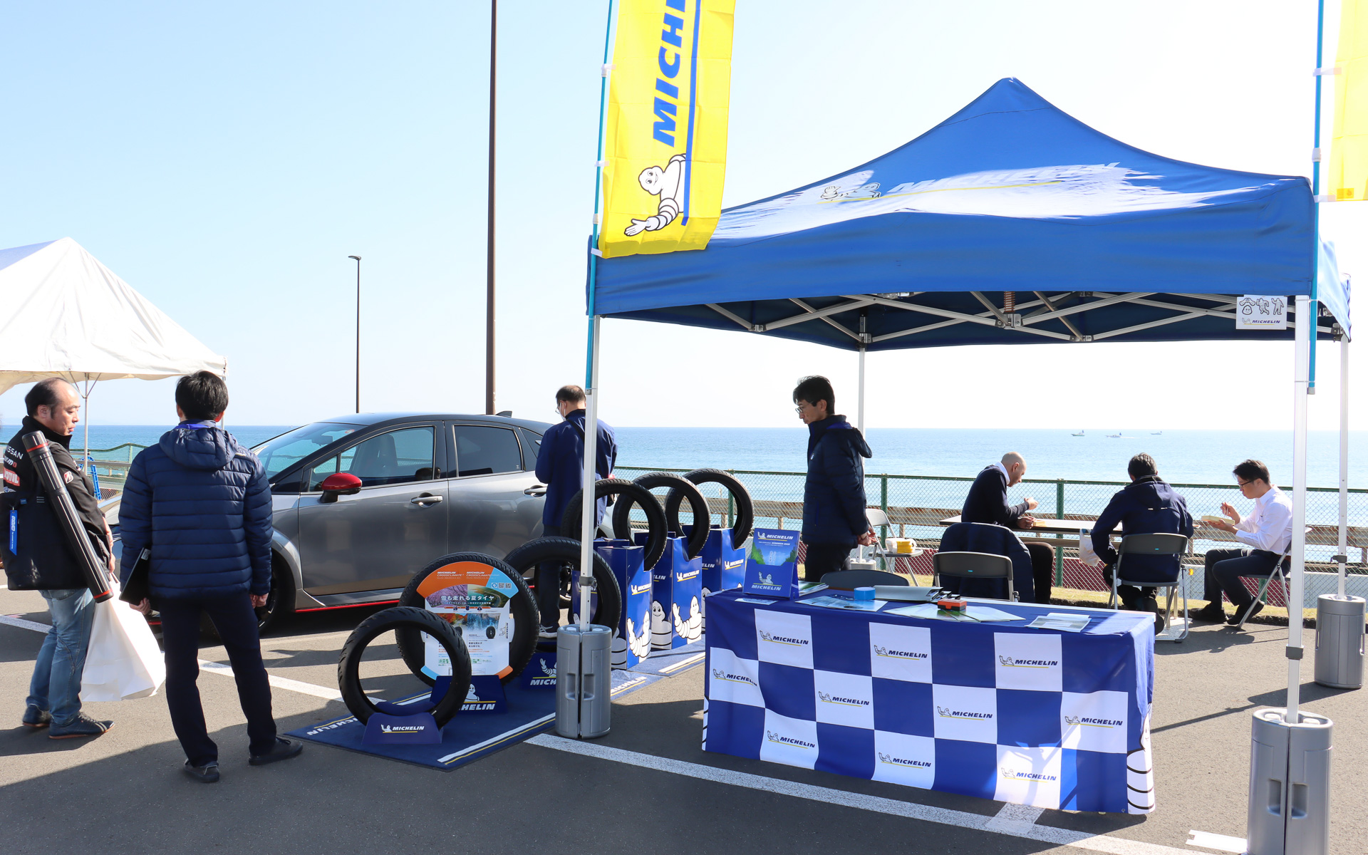 協賛企業として出展したミシュランのブース