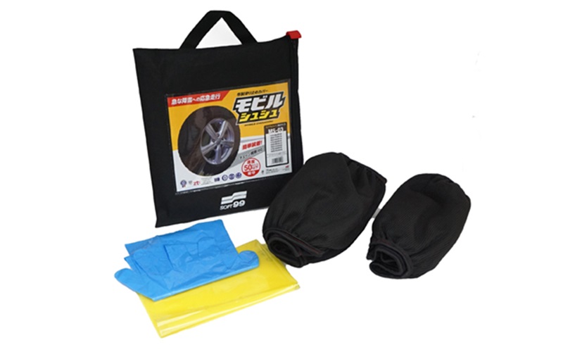 製品には、本体1ペア（左右用）のほかにも、作業用手袋1組、収納袋1枚、収納バッグ1個、取扱説明書1部も同梱されている