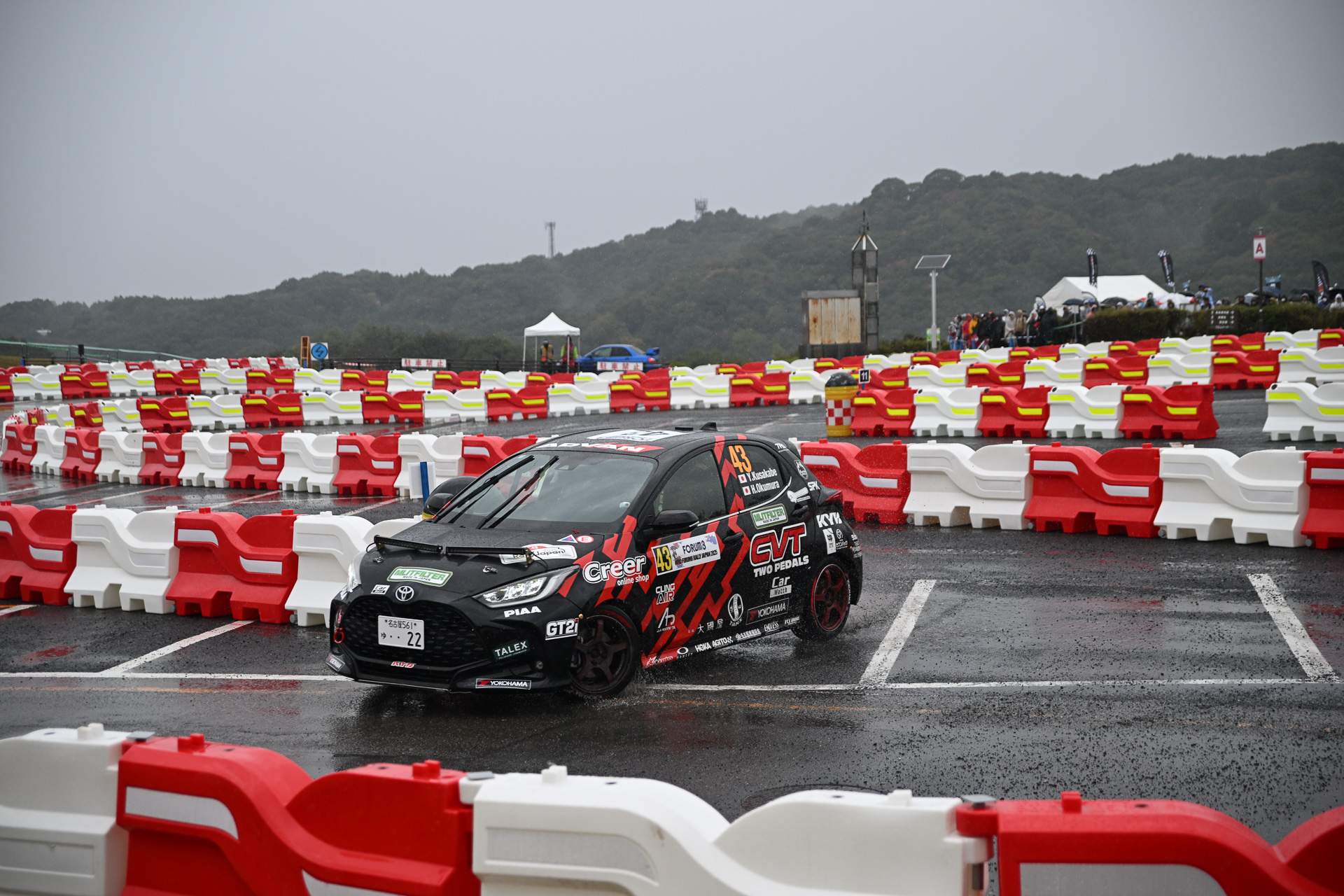 ラリージャパンのSSは全日本ラリーよりも長い距離が設定されている