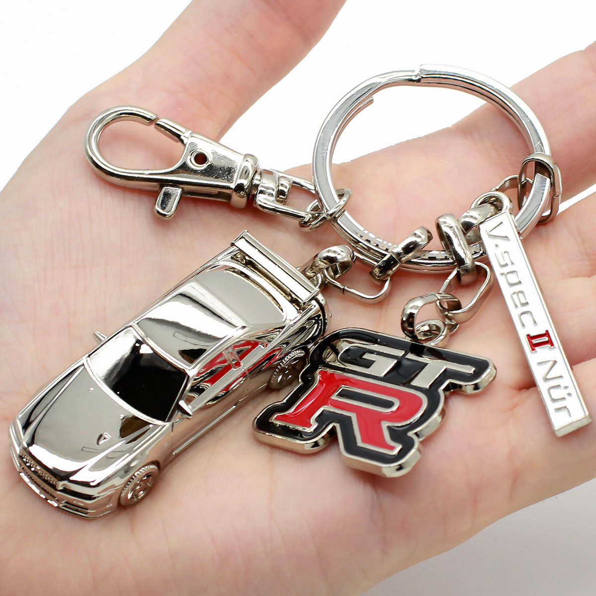 日産「スカイラインGT-R（BNR34）」メタルキーチェーン