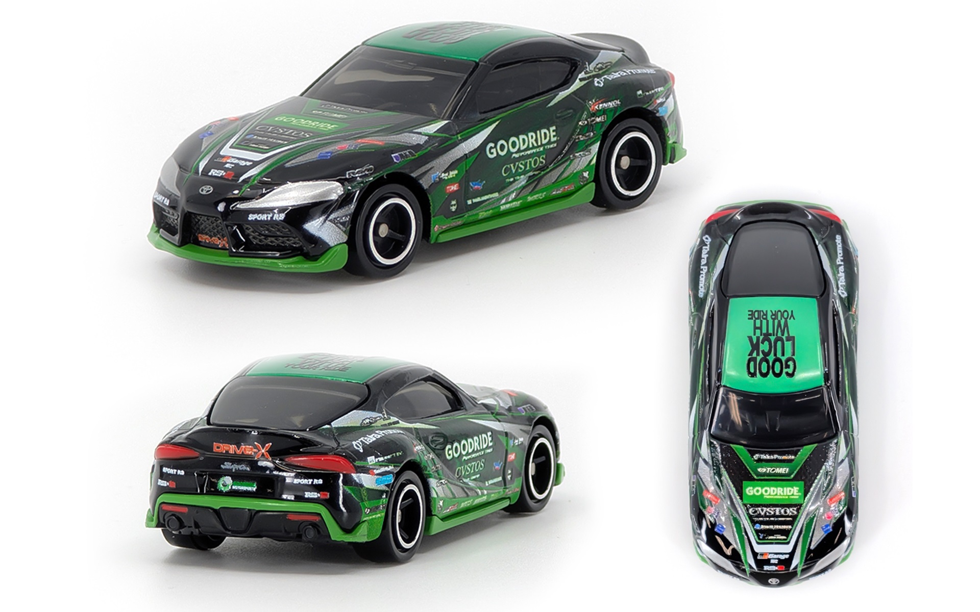 トミカ「GOODRIDE MOTORSPORTS トヨタ GRスープラ」開発中サンプル画像
