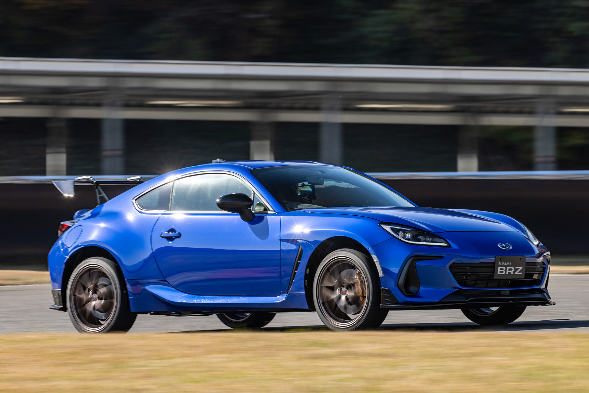 BRZ STI Sport TYPE RA with Rear Spoilerはショートコースだと効果は控えめ