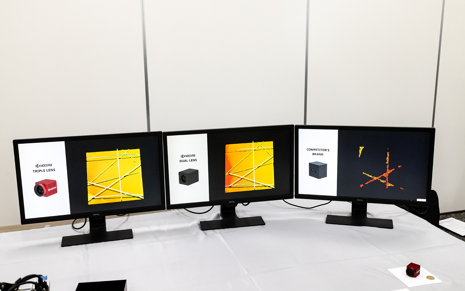 2眼モデルでは消えてしまっている横方向の線も検出できている