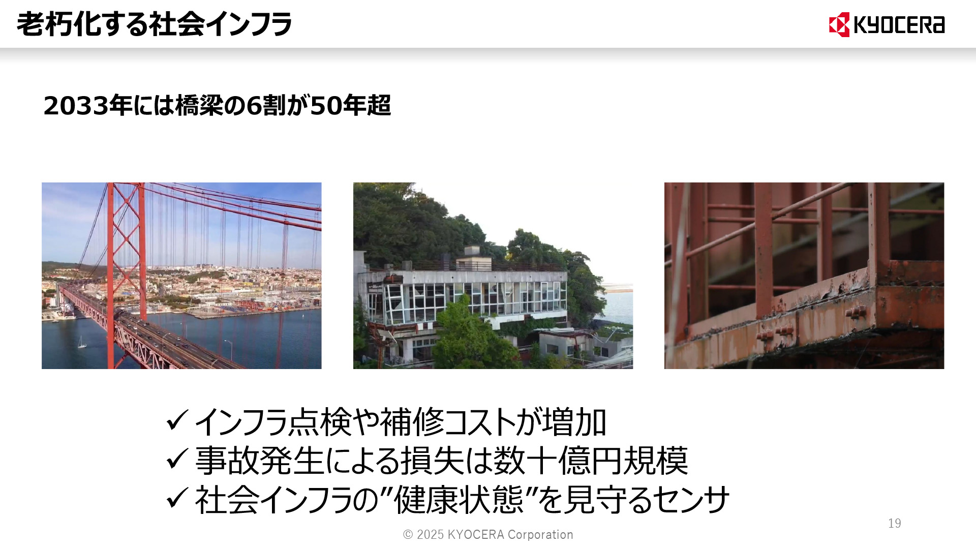 社会インフラの老朽化